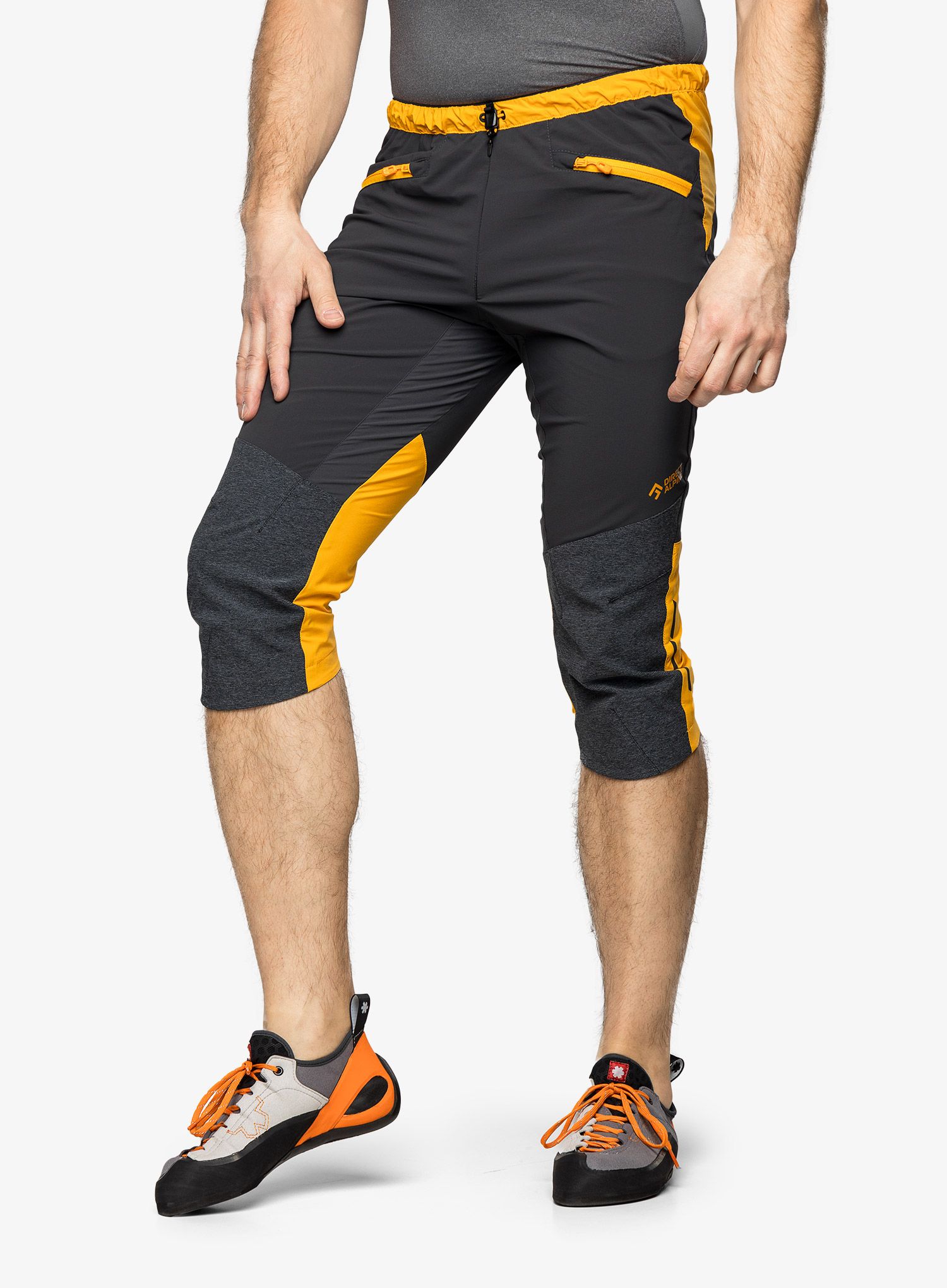 Kratke hlače Direct Alpine Ascent Light 3/4 - anthracite/mango