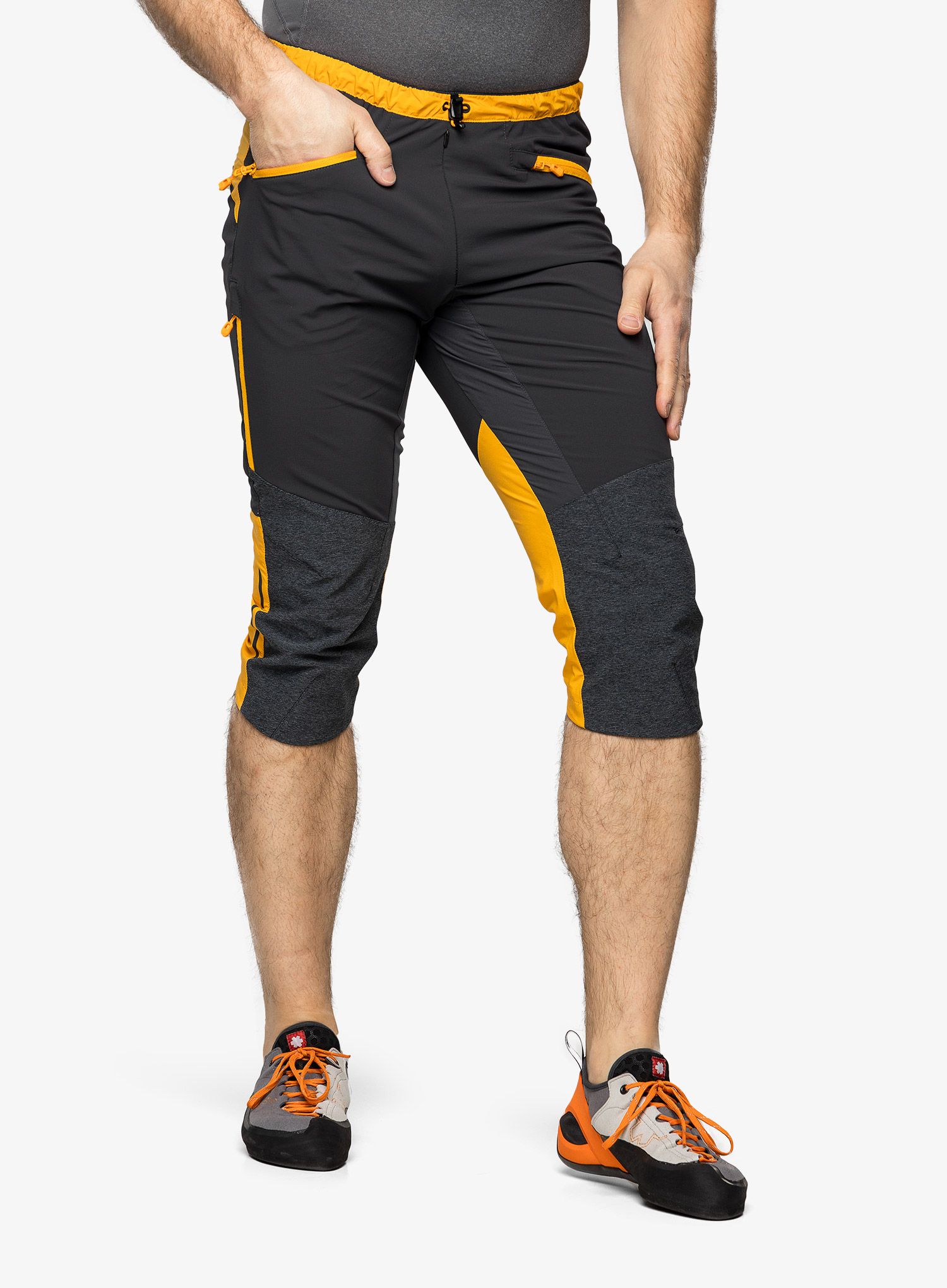 Kratke hlače Direct Alpine Ascent Light 3/4 - anthracite/mango