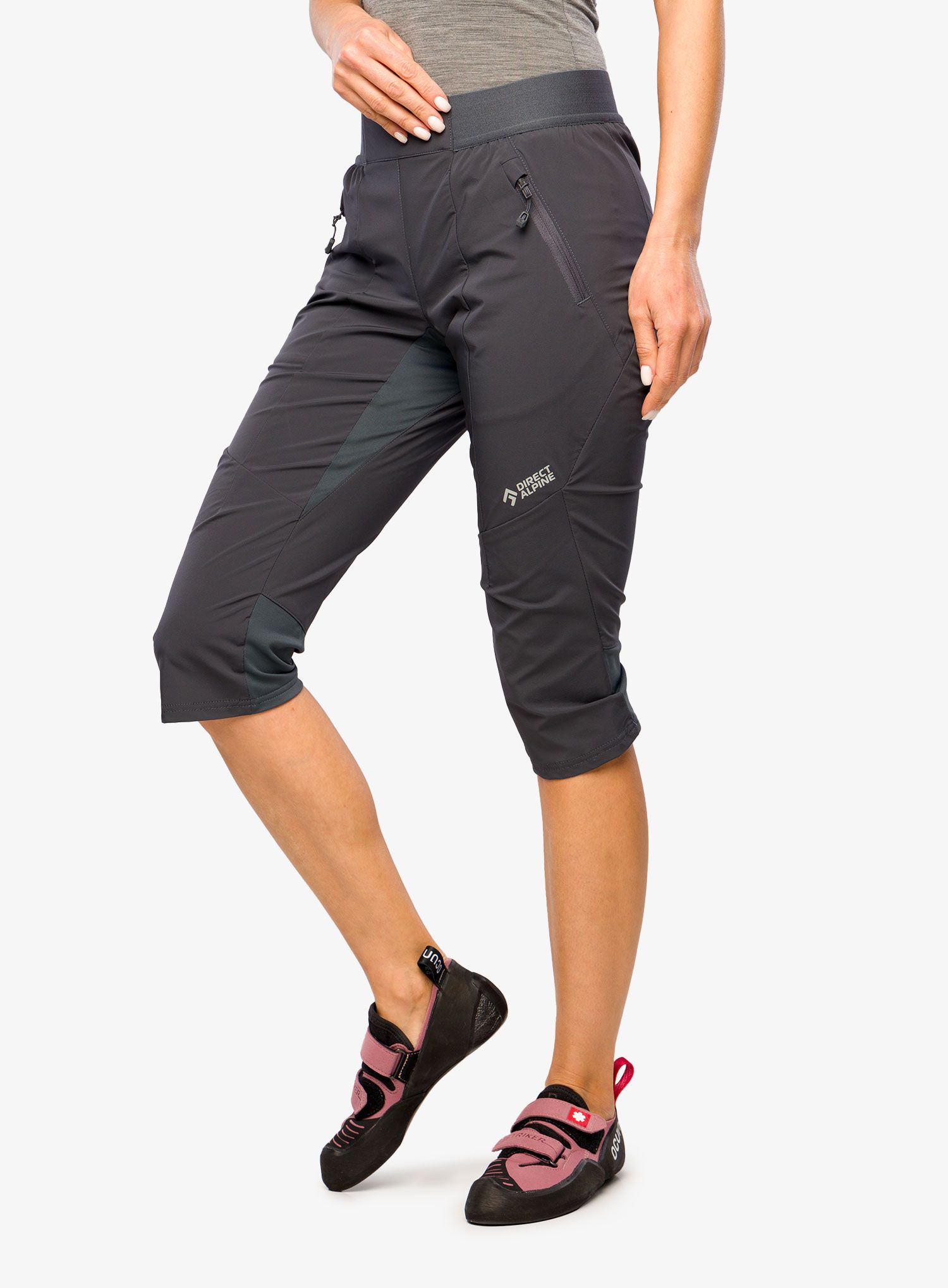 Ženske plezalne kratke hlače Direct Alpine Cervino Lady 3/4 - anthracite