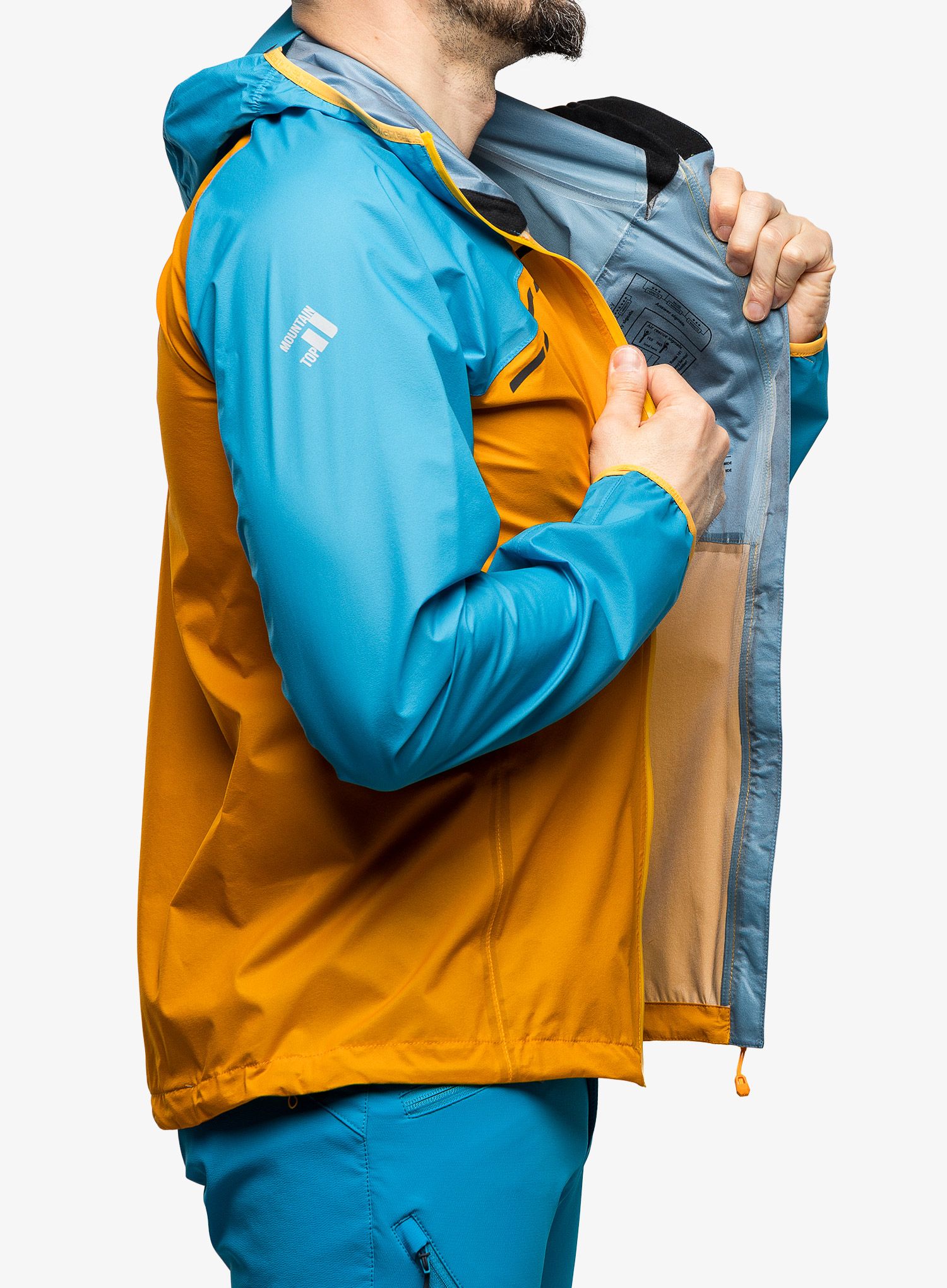 Nepremočljiva jakna Direct Alpine Cyclone - mango/ocean