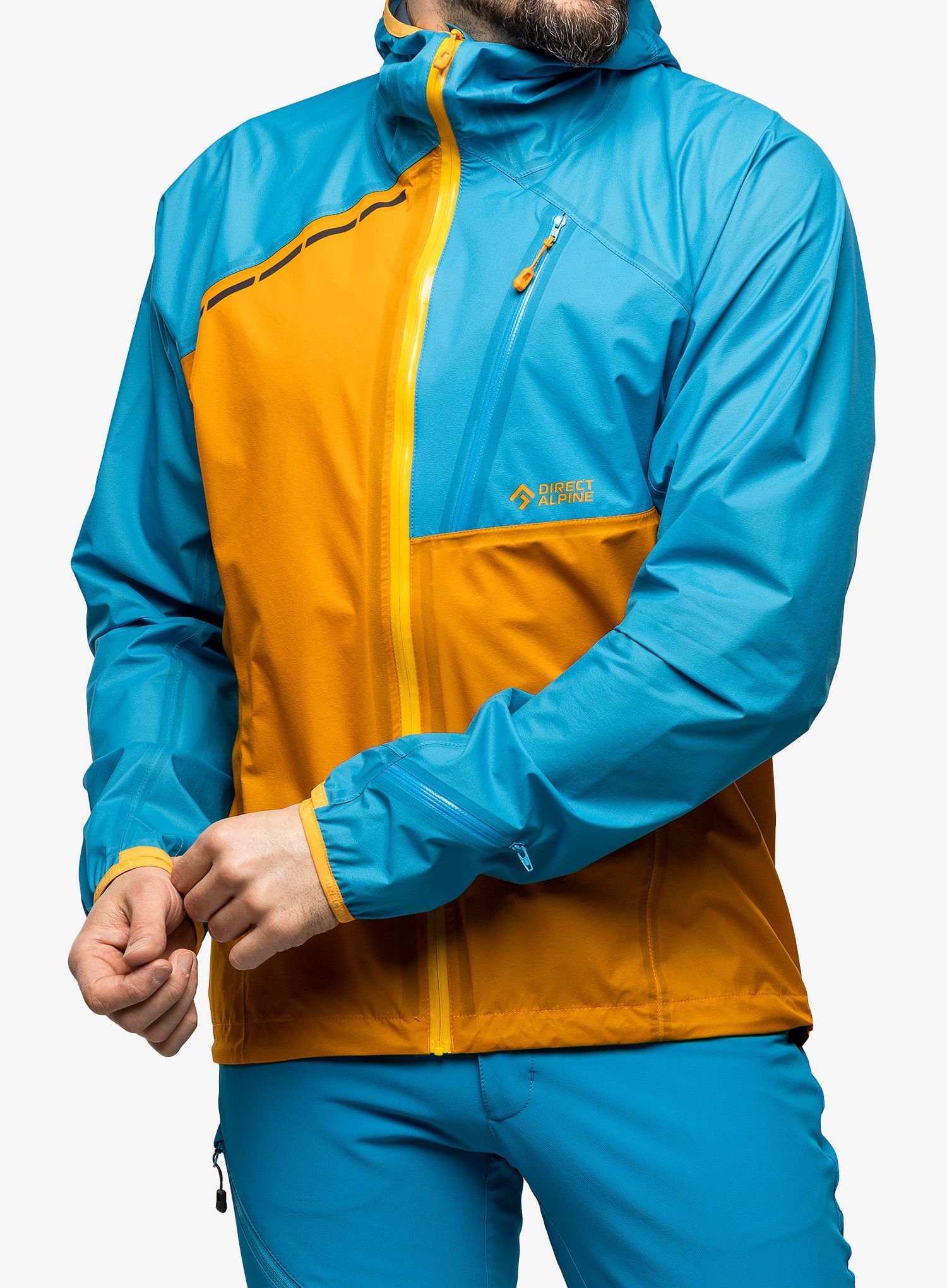 Nepremočljiva jakna Direct Alpine Cyclone - mango/ocean