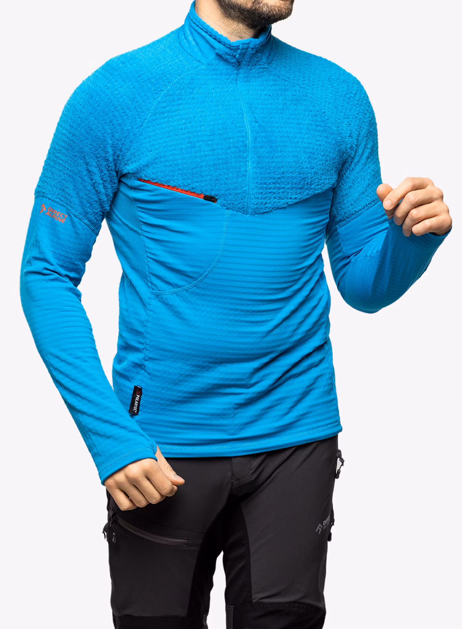 Moški puloverji brez kapuce Direct Alpine Dragon Pullover - ocean/brick