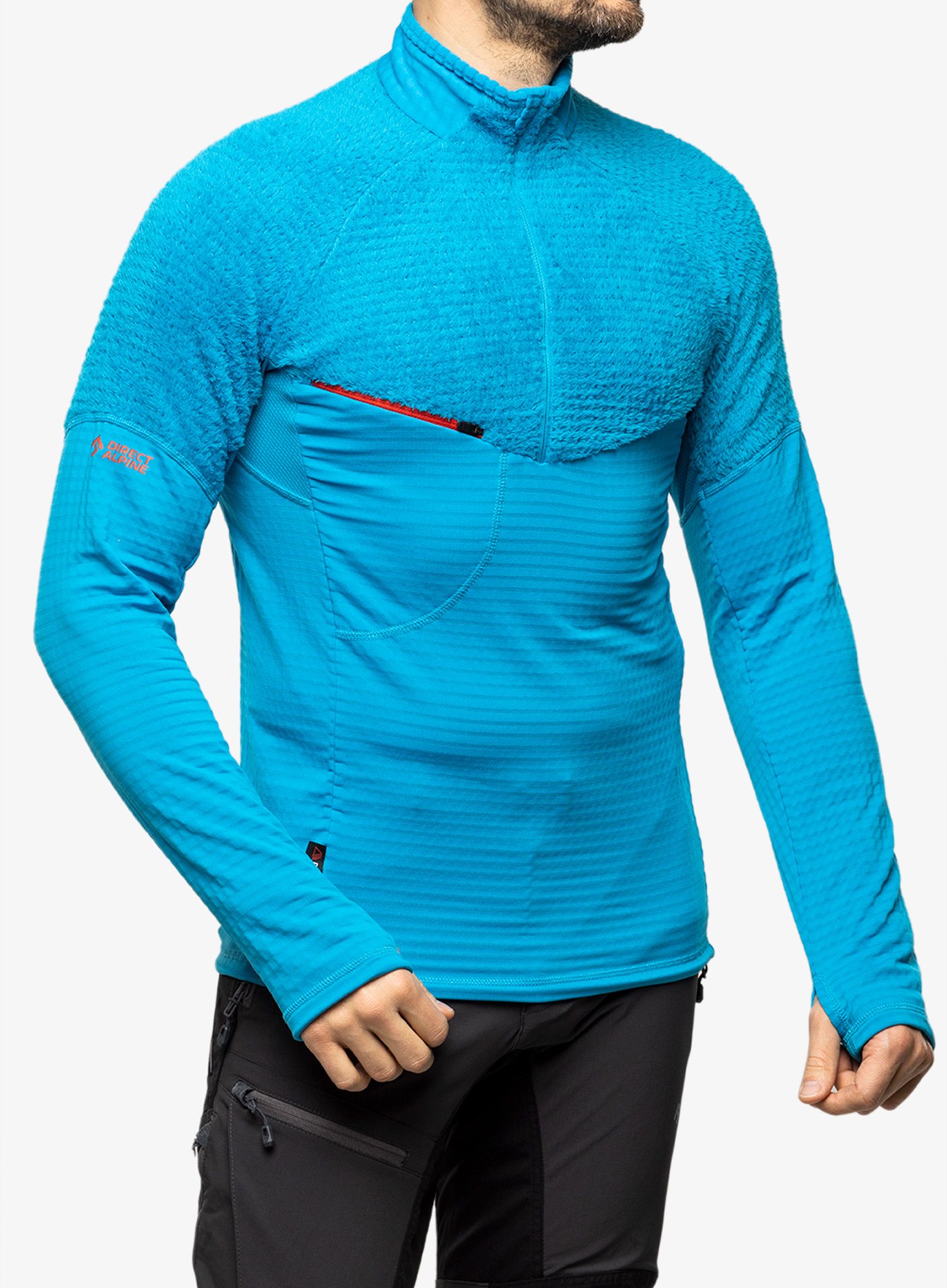 Moški puloverji brez kapuce Direct Alpine Dragon Pullover - ocean/brick