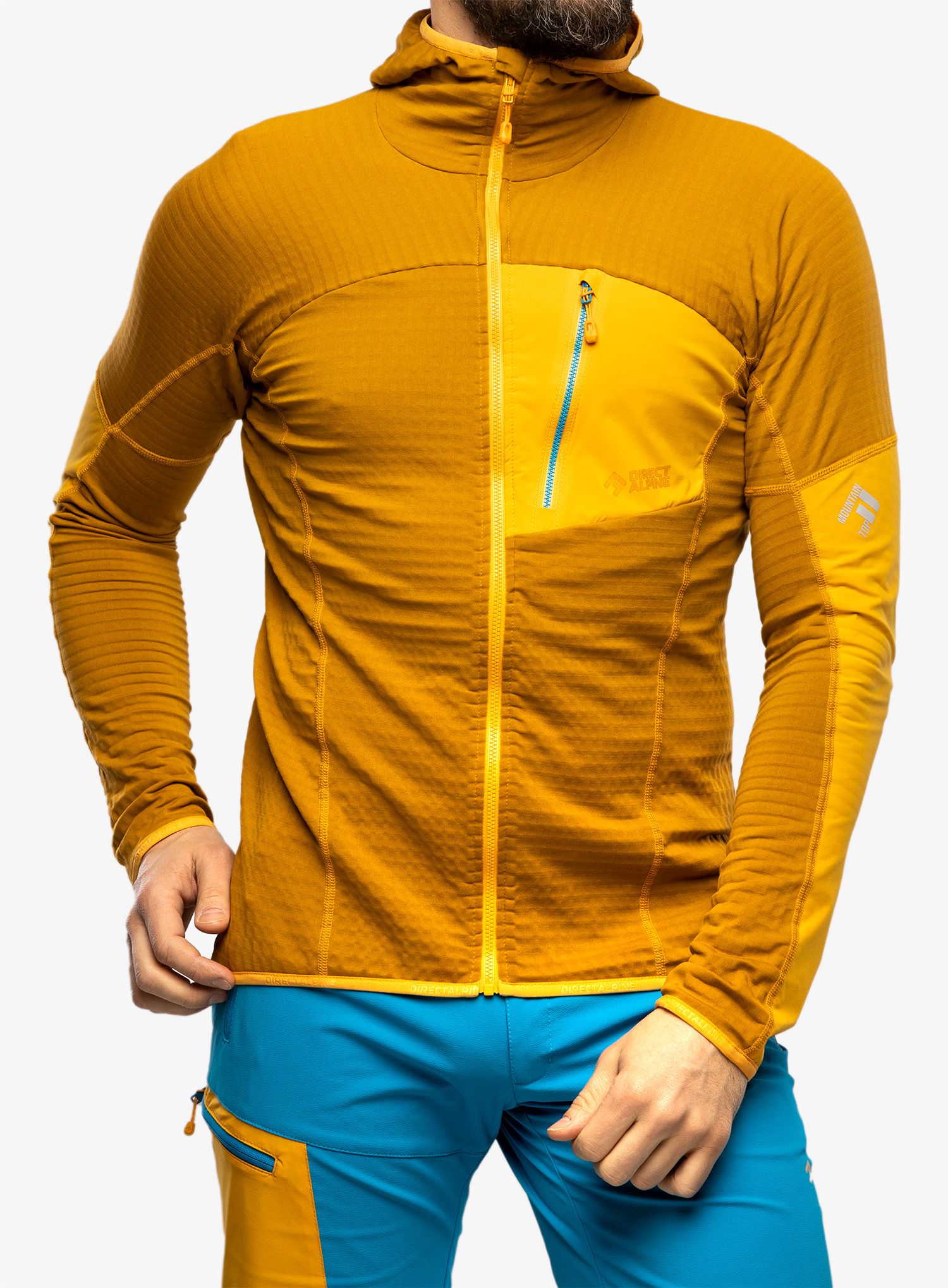 Jopica s kapuco Direct Alpine Dragon - caramel/mango
