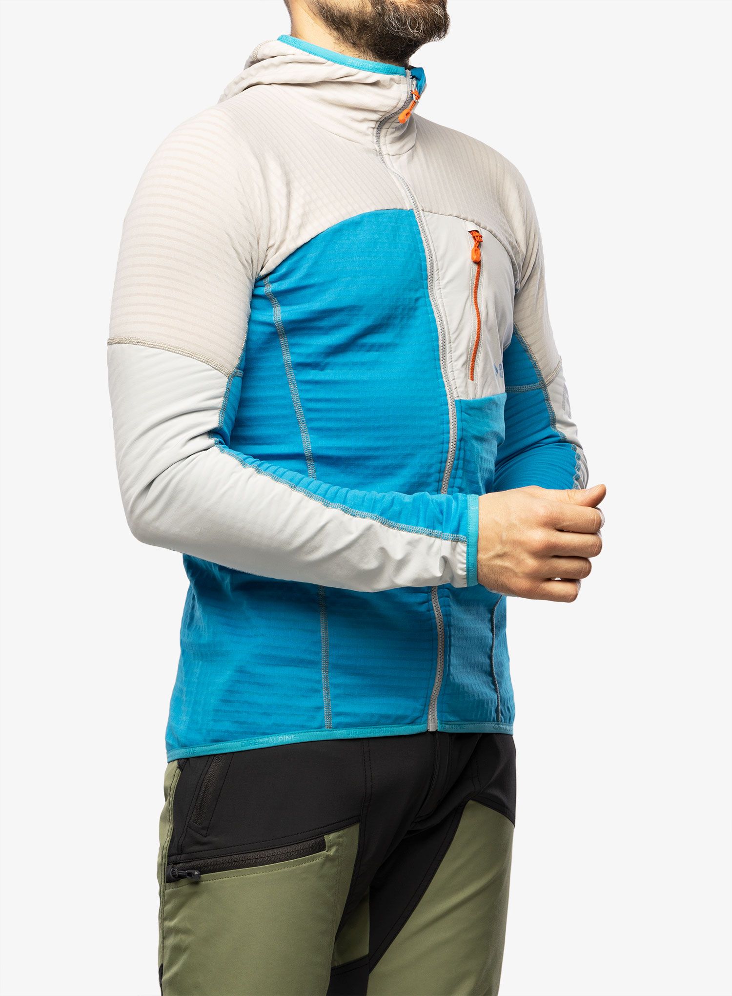Jopica s kapuco Direct Alpine Dragon  - ocean/grey