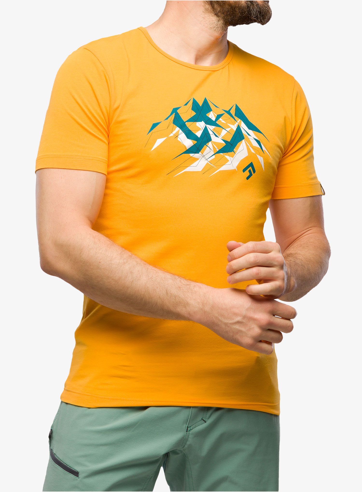 Bombažna majica Direct Alpine Flash - mango/mountains