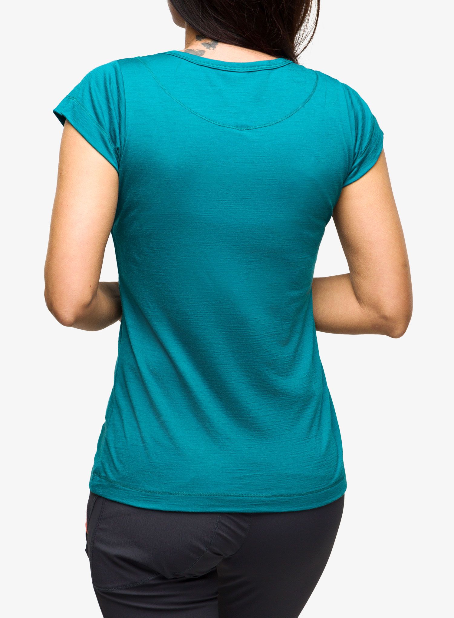 Ženska merino majica Direct Alpine Furry Lady - emerald/hillside