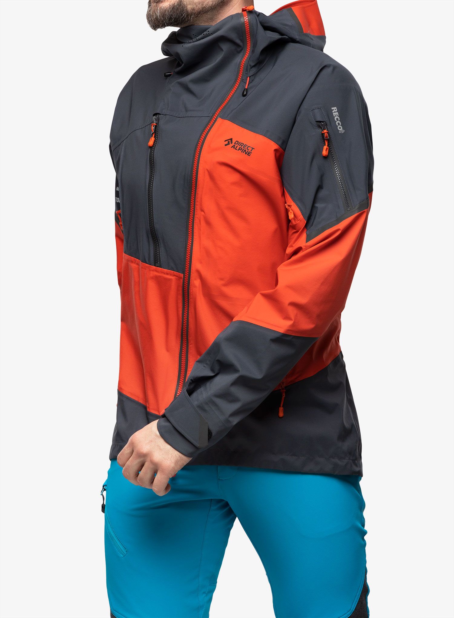 Nepremočljiva jakna Direct Alpine Guide  - brick/anthracite