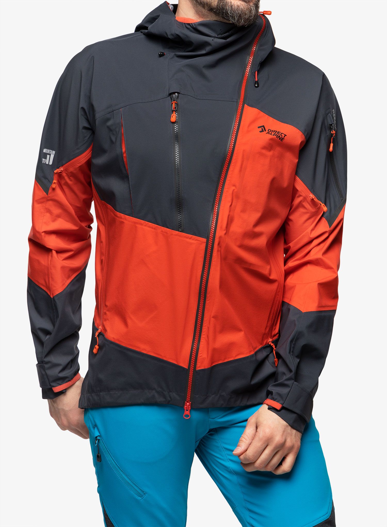 Nepremočljiva jakna Direct Alpine Guide  - brick/anthracite