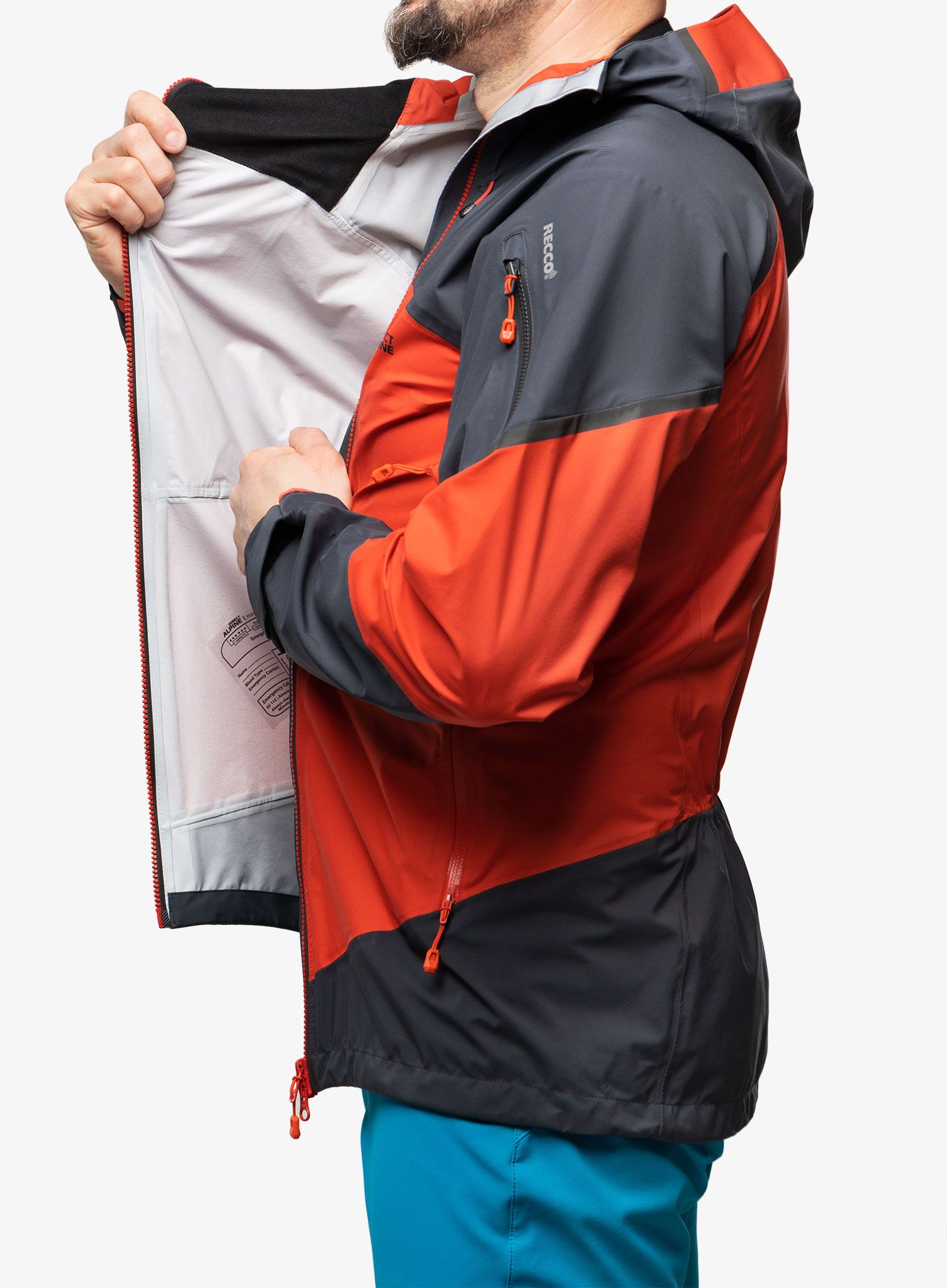 Nepremočljiva jakna Direct Alpine Guide  - brick/anthracite