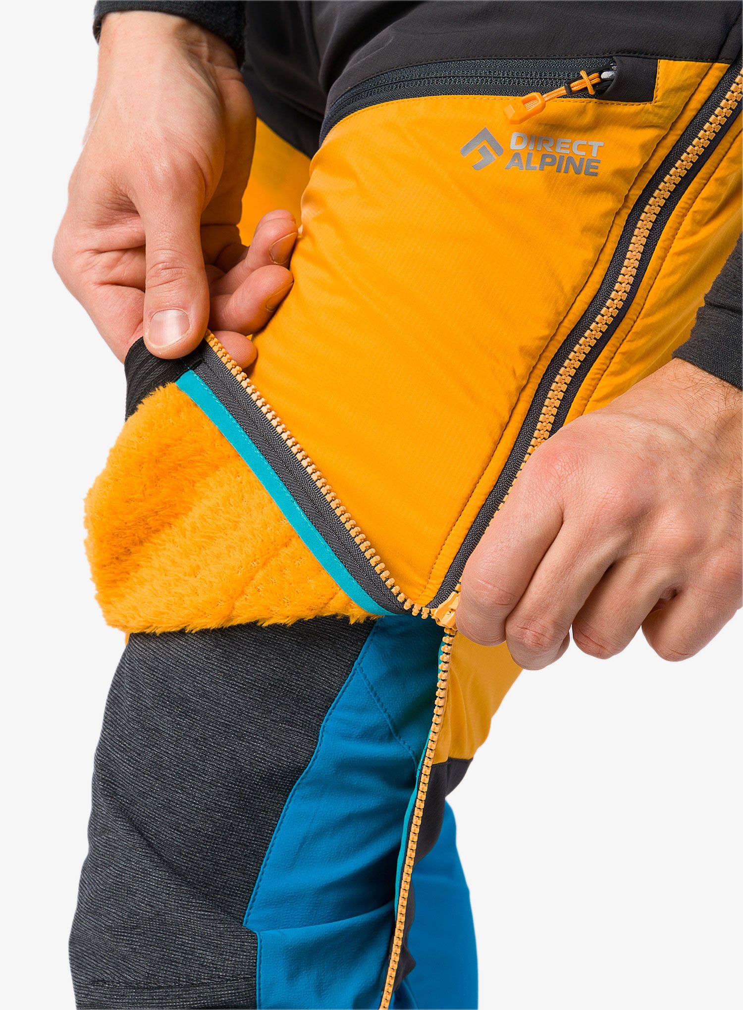 Podložene kratke hlače Direct Alpine Logan Alpha - mango/anthracite