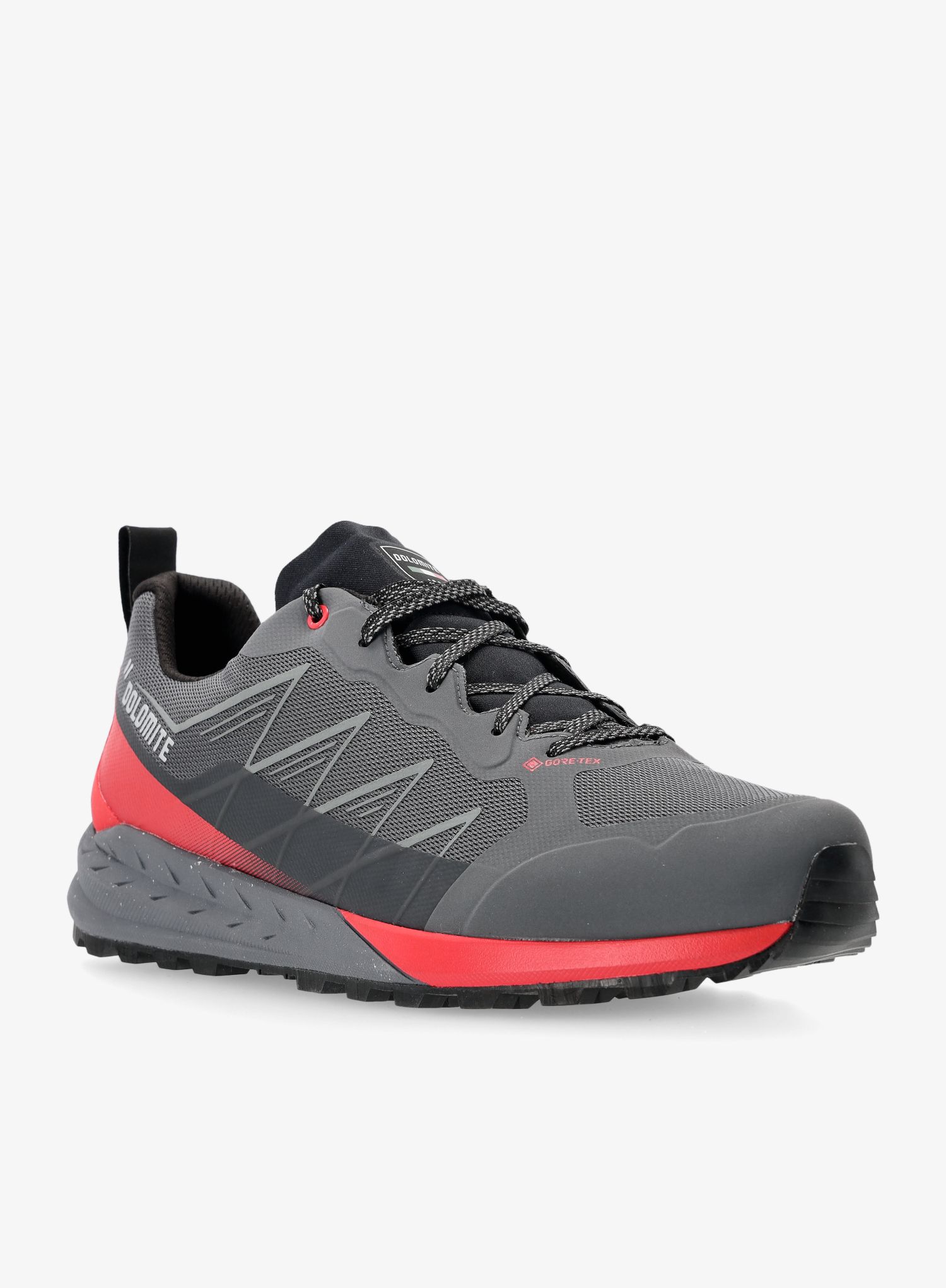 Treking čevlji nizki Dolomite Croda Nera Tech GTX - anthracite grey/fiery red