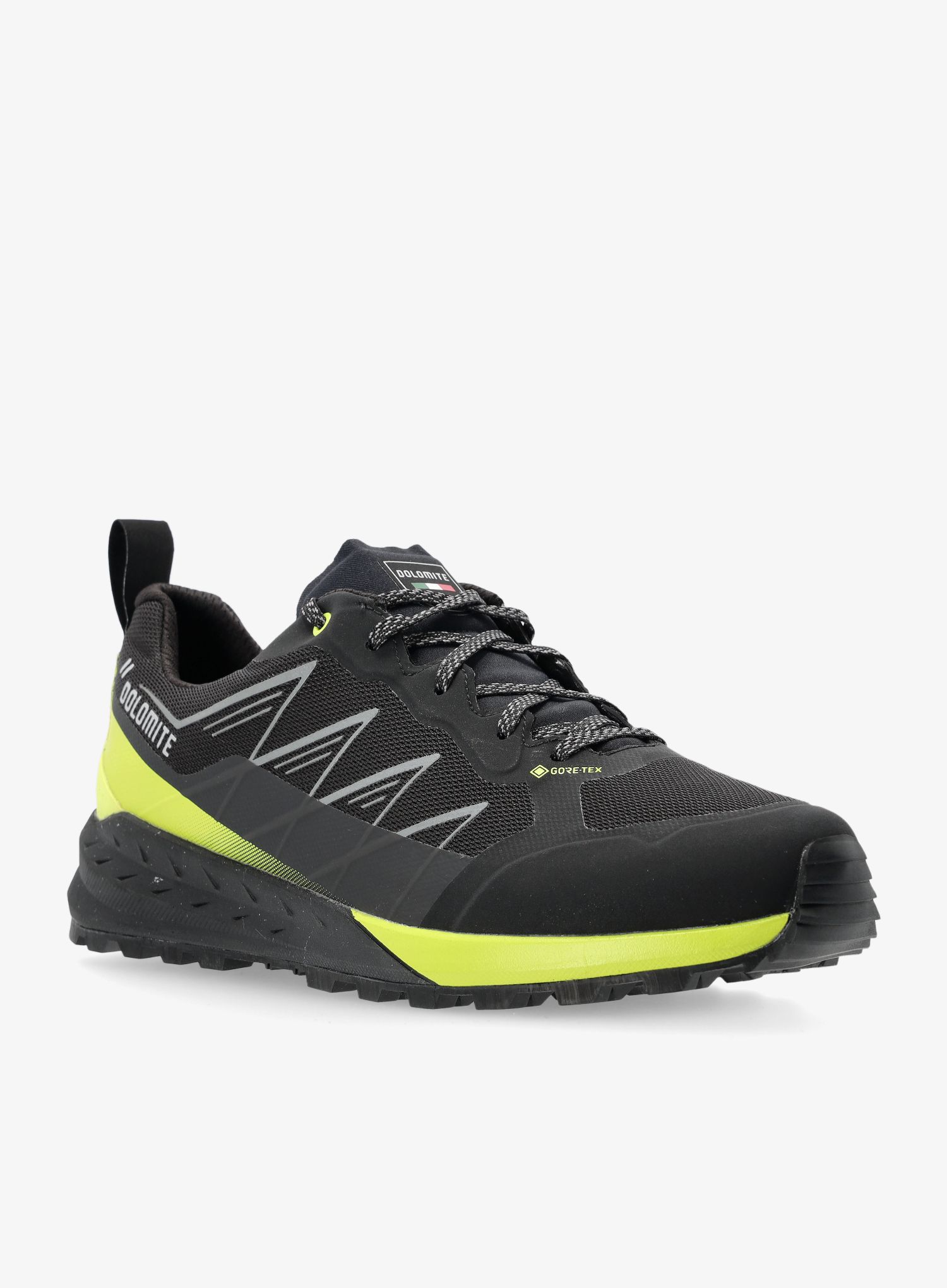Treking čevlji Dolomite Croda Nera Tech GTX - black/lime green