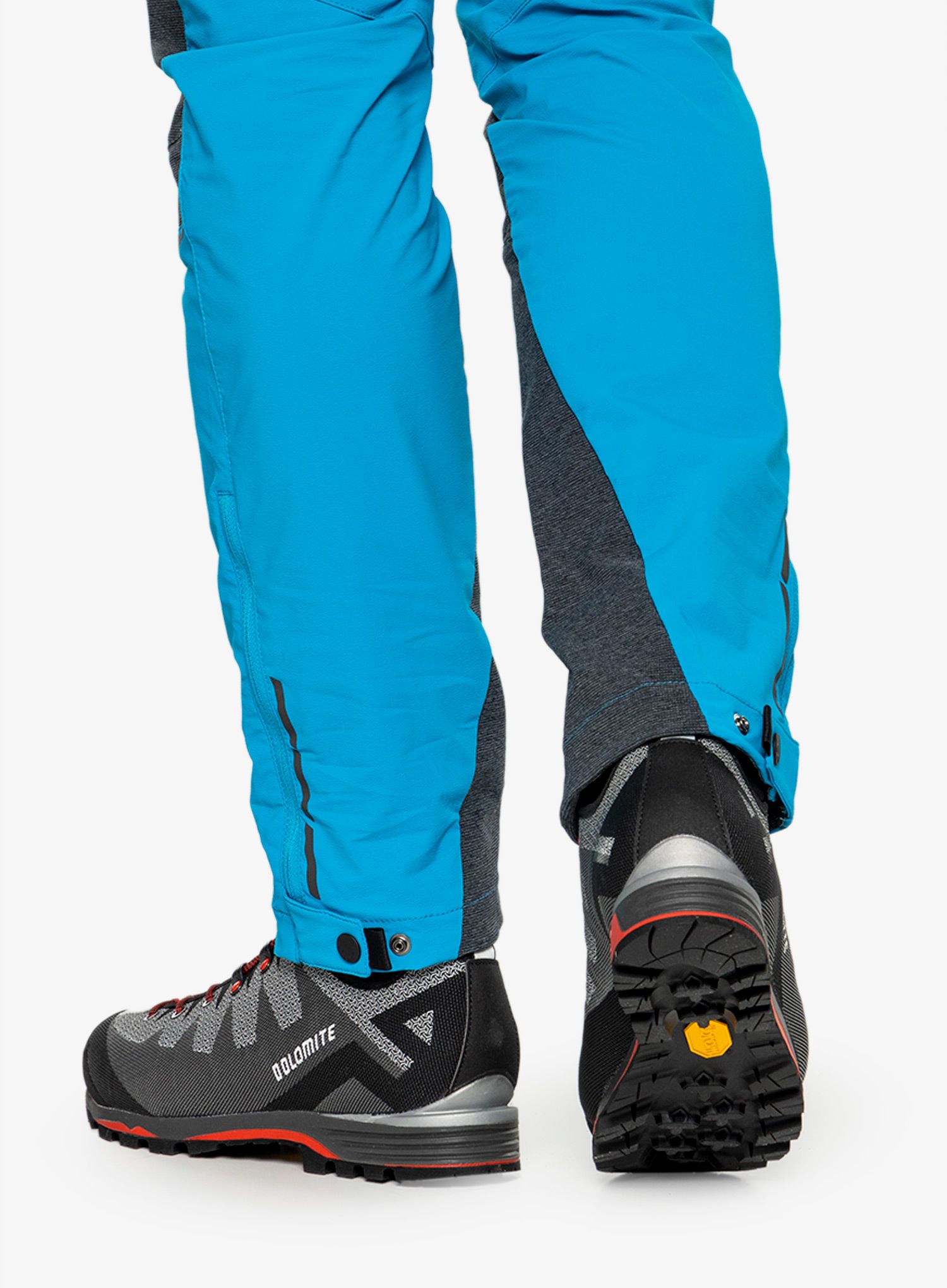 Moški planinski čevlji Dolomite Veloce GTX - pewter grey/fiery red