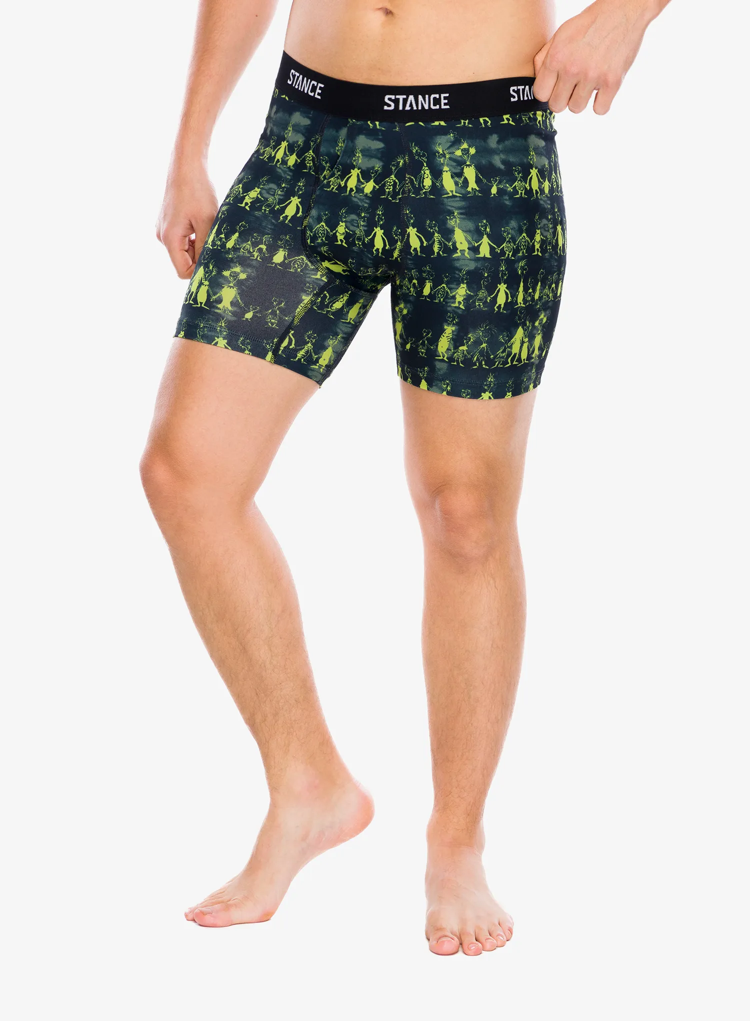 Boksarice Down In Whoville Boxer Brief - black