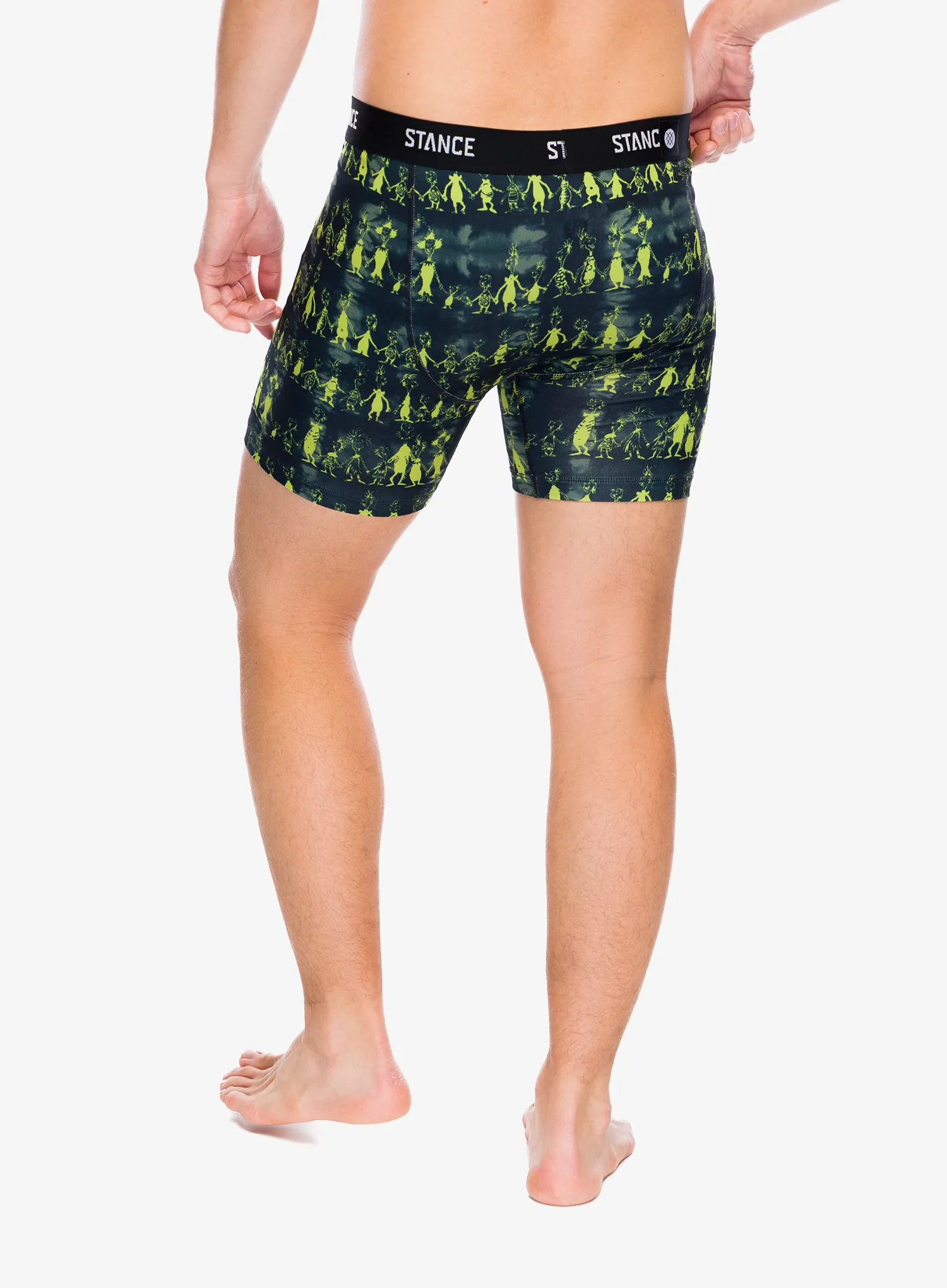 Boksarice Down In Whoville Boxer Brief - black
