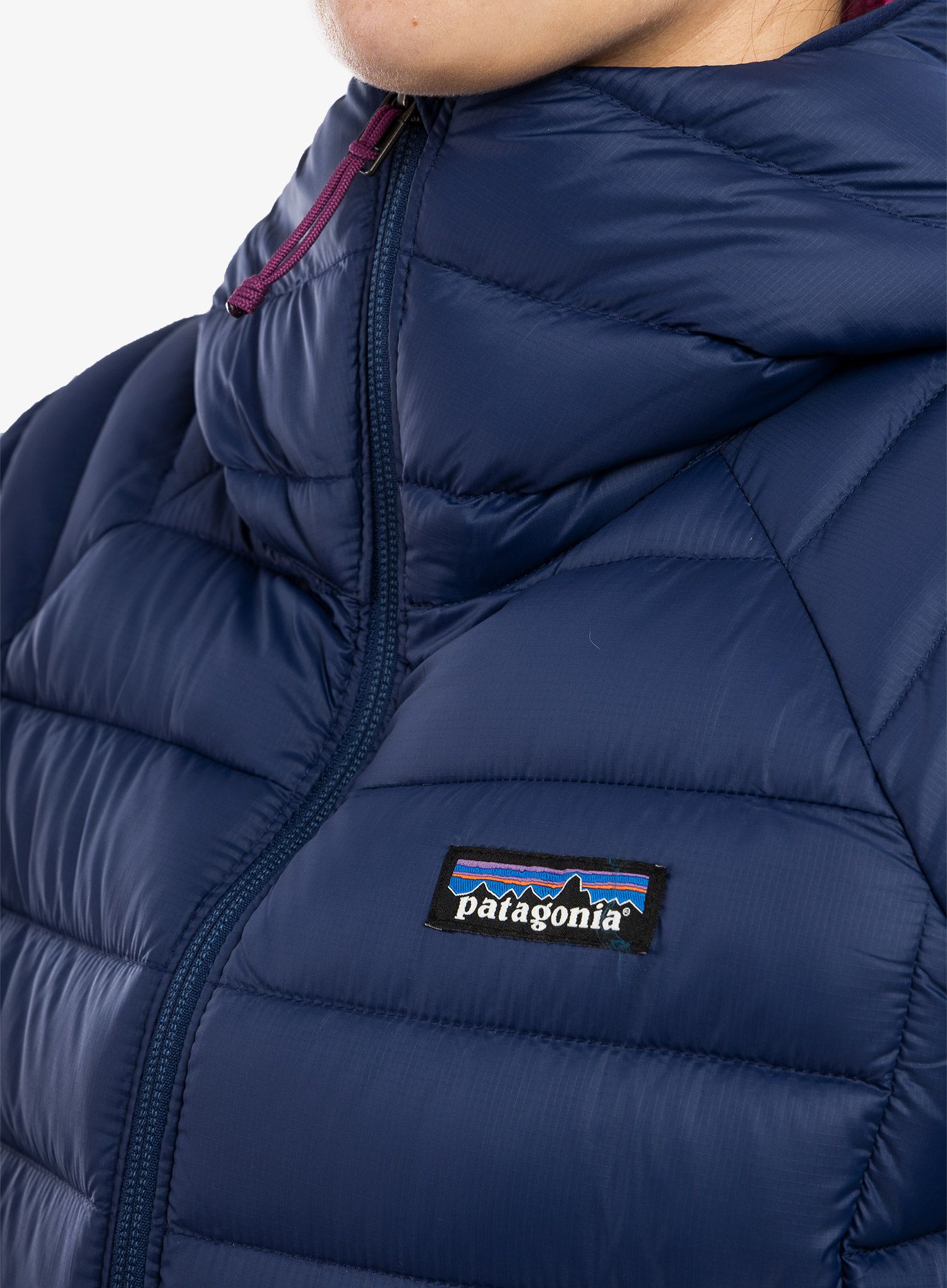 Ženska jakna Patagonia Down Sweater Hoody - sound blue