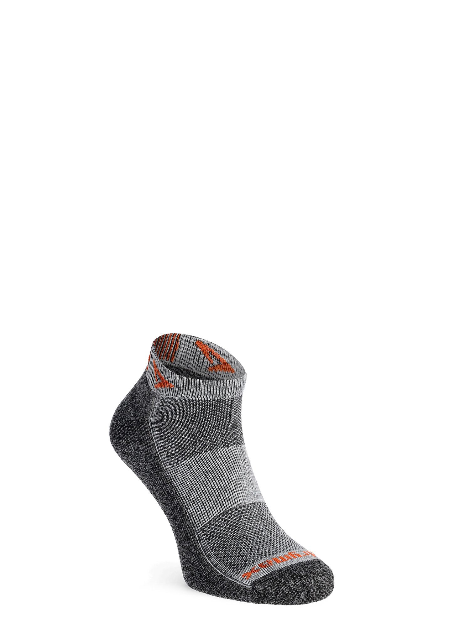 Tekaške nogavice Drymax Extra Protection Running Mini Crew - graphite/orange