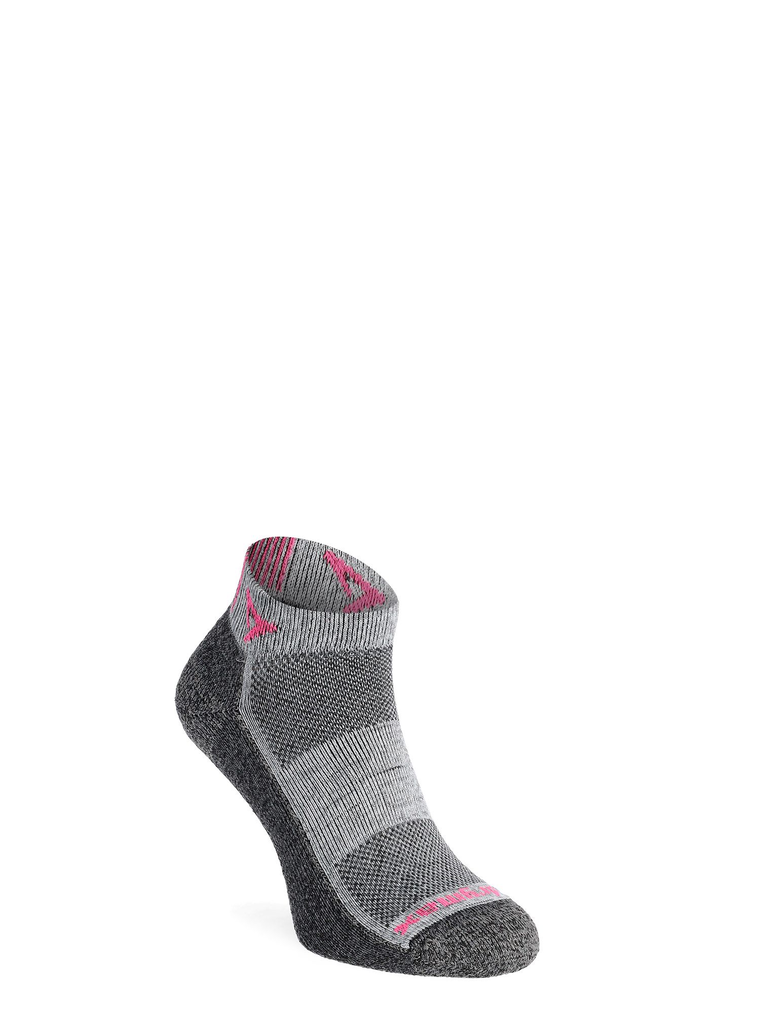 Tekaške nogavice Drymax Extra Protection Running Mini Crew - graphite/pink