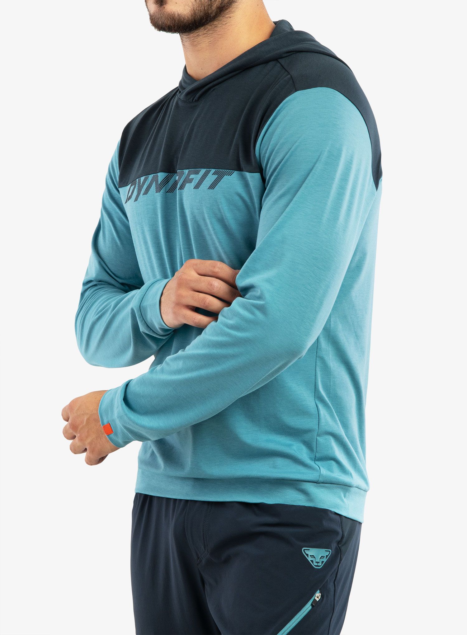 Jopica s kapuco Dynafit 24/7 Drirelease Hoody  - storm blue blueberry