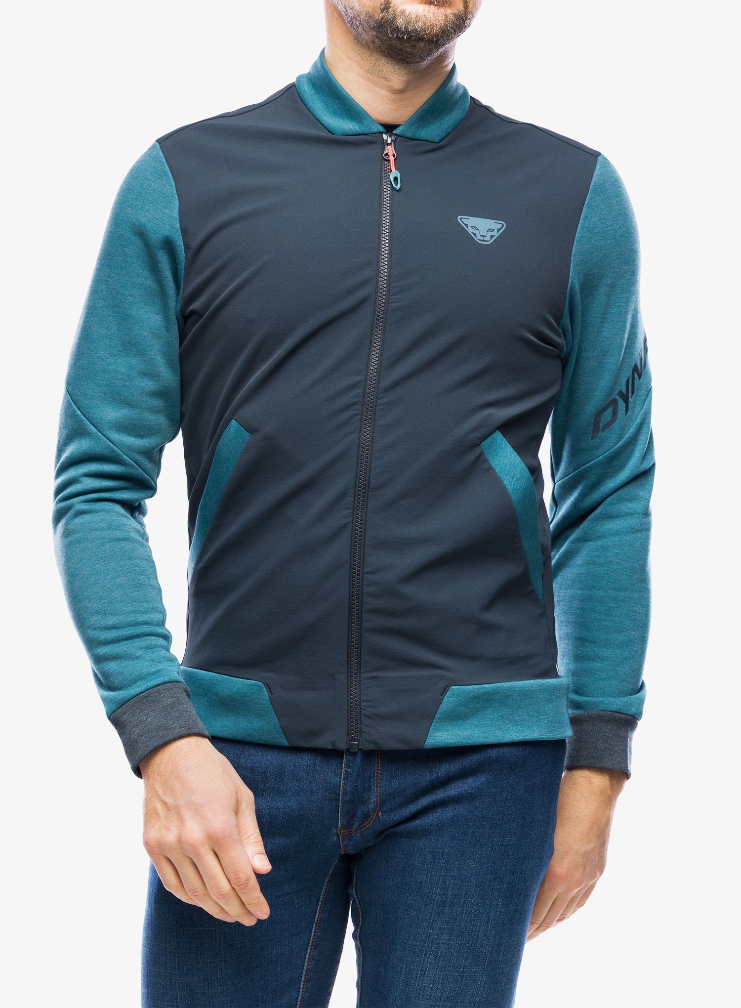 Moška jakna Dynafit 24/7 PTC Varsity Jacket - mallard blue
