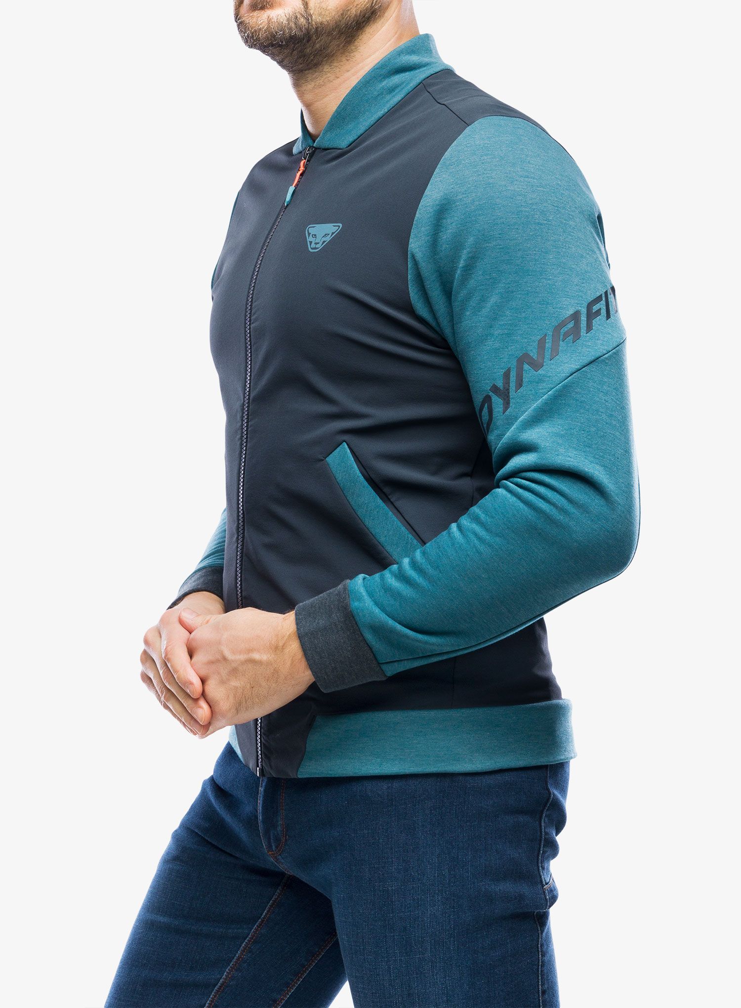 Moška jakna Dynafit 24/7 PTC Varsity Jacket - mallard blue