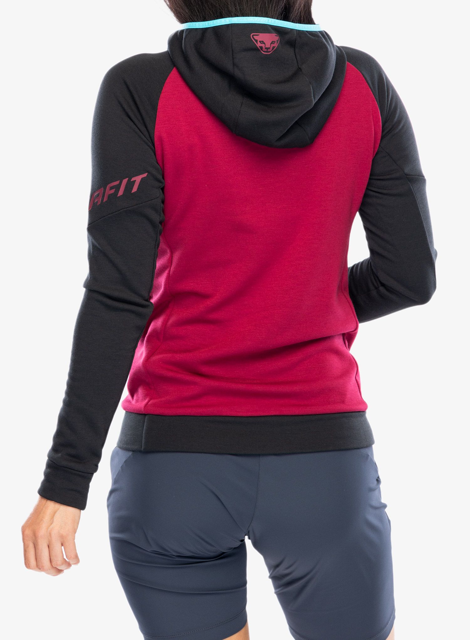 Ženska jopica Dynafit 24/7 Polartec Hoody - beet red melange