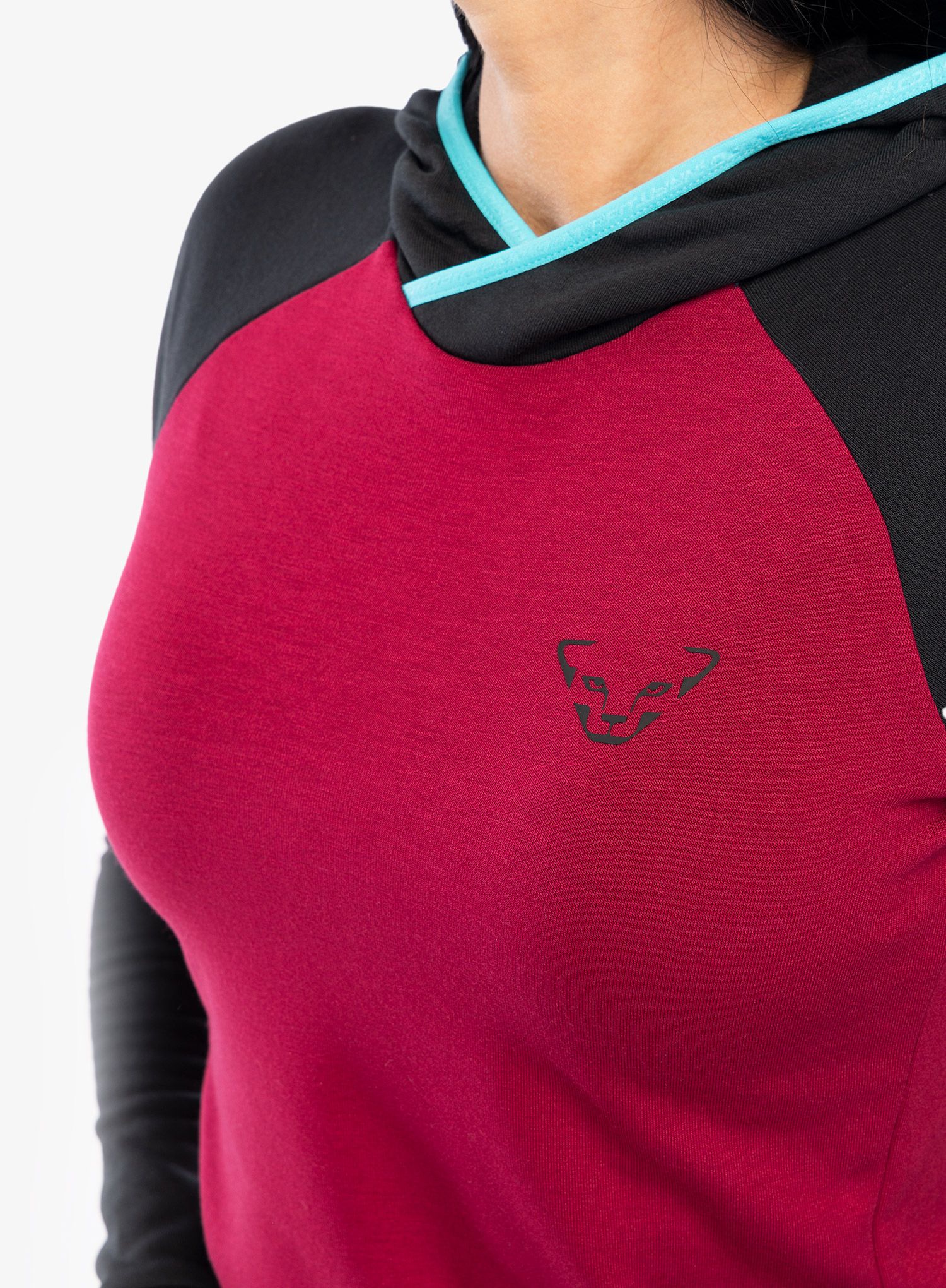 Ženska jopica Dynafit 24/7 Polartec Hoody - beet red melange
