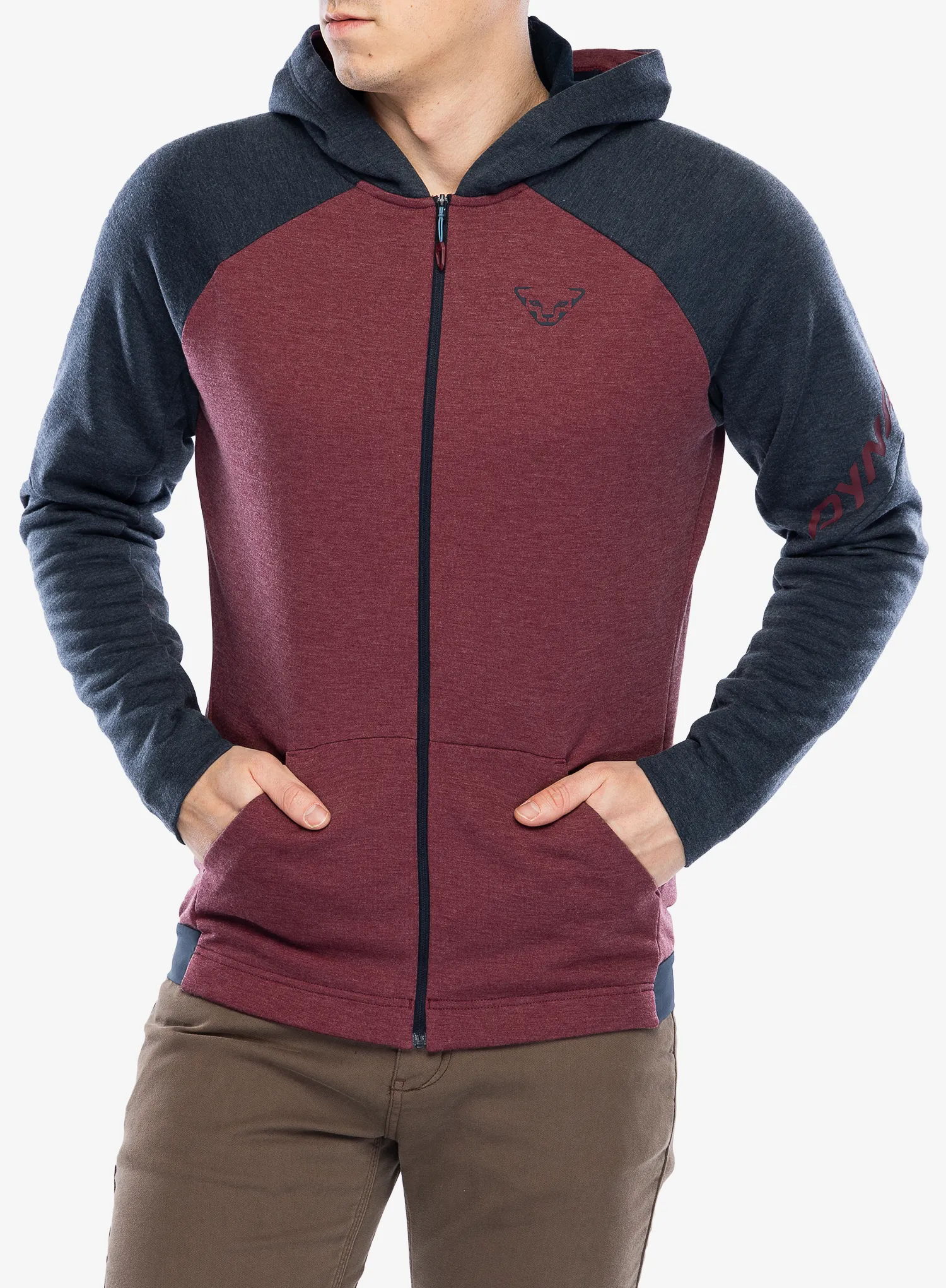 Flis Dynafit 24/7 Polartec Zip Hoody - burgundy