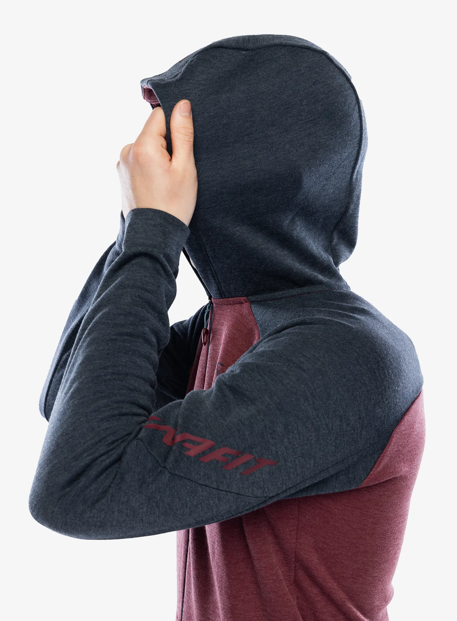 Flis Dynafit 24/7 Polartec Zip Hoody - burgundy