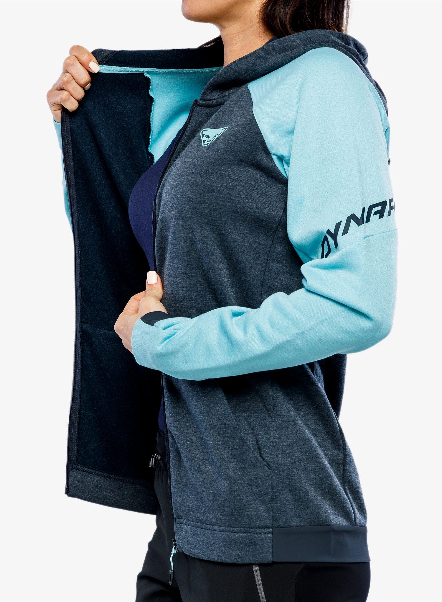 Ženska jopica Dynafit 24/7 Polartec Zip Hoody - marine blue