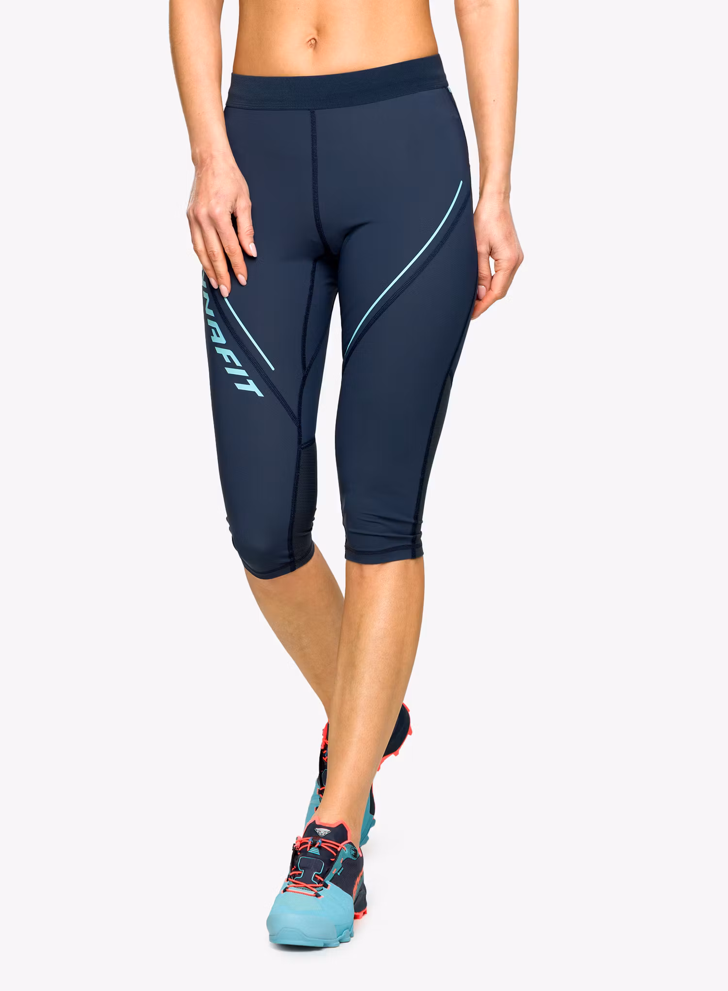 Ženske tekaške kratke hlače Dynafit Alpine 3/4 Tights - blueberry/marine blue