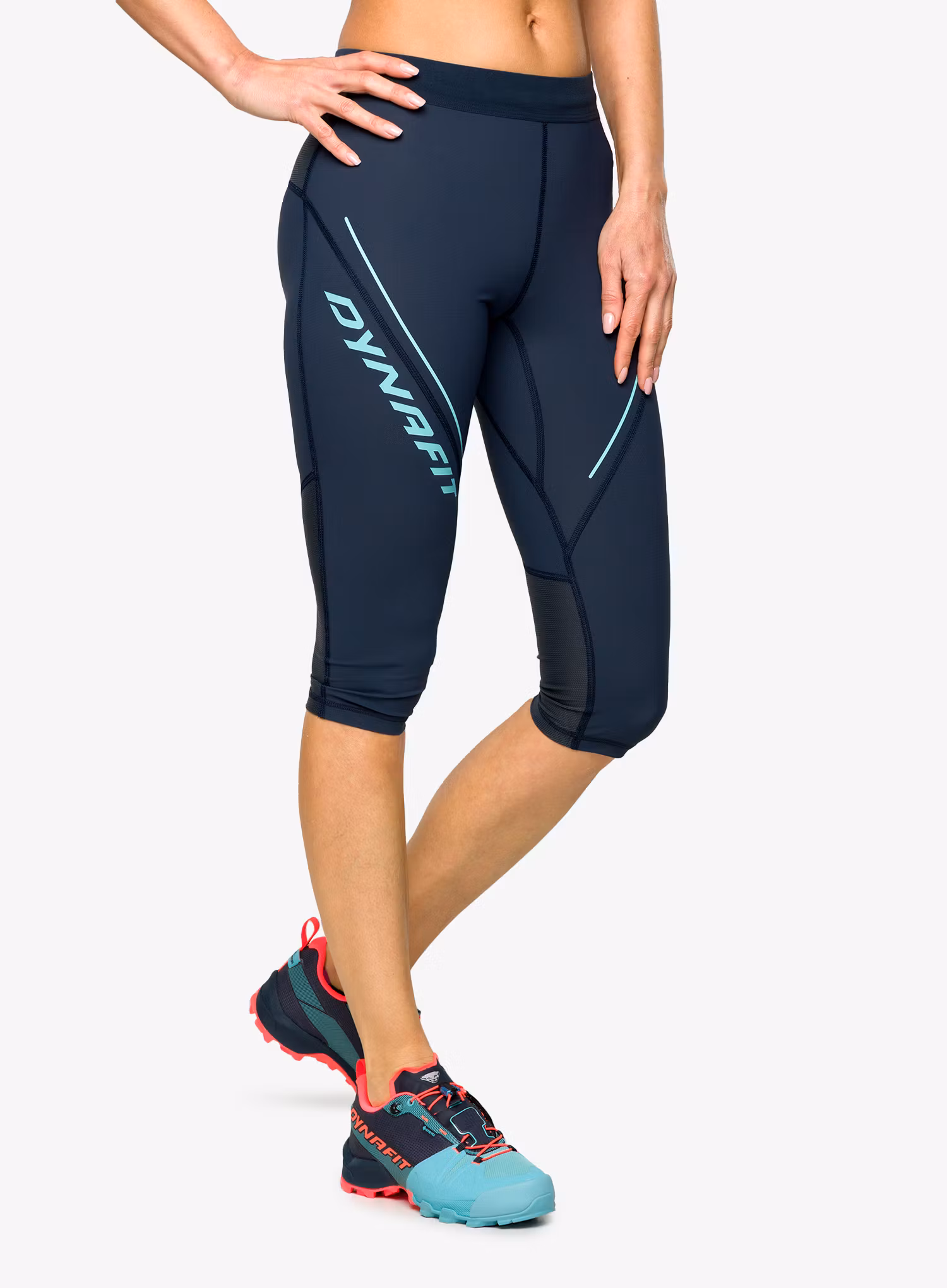 Ženske tekaške kratke hlače Dynafit Alpine 3/4 Tights - blueberry/marine blue