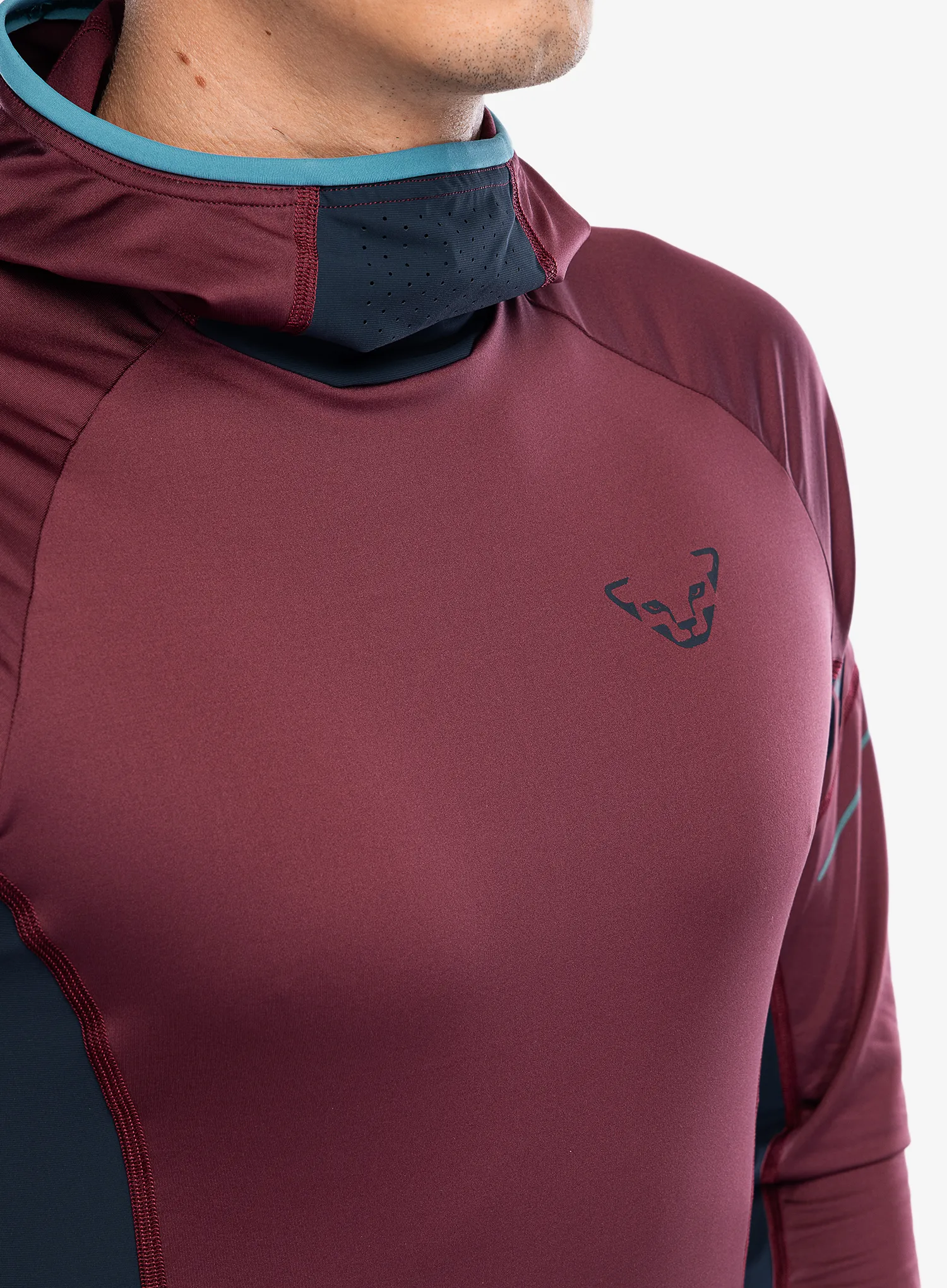 Tekaška jopica Dynafit Alpine L/S Tee - burgundy