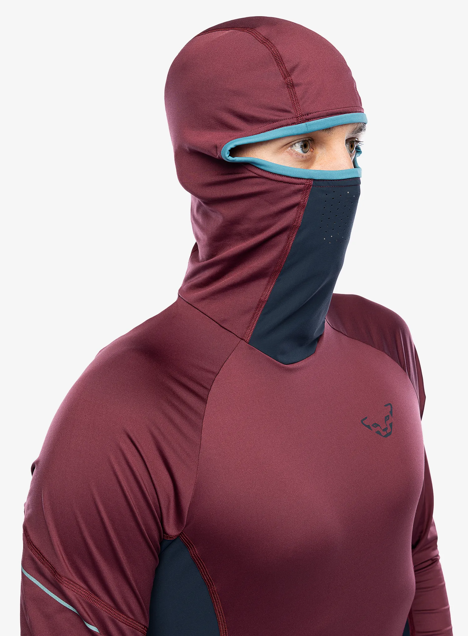 Tekaška jopica Dynafit Alpine L/S Tee - burgundy