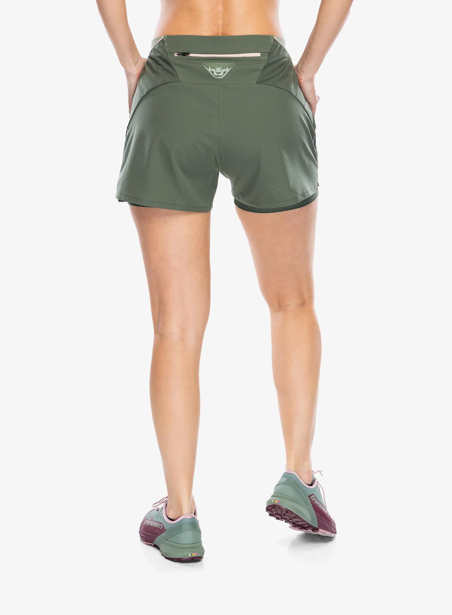 Ženske tekaške kratke hlače Dynafit Alpine Pro 2/1 Shorts - thyme/thyme