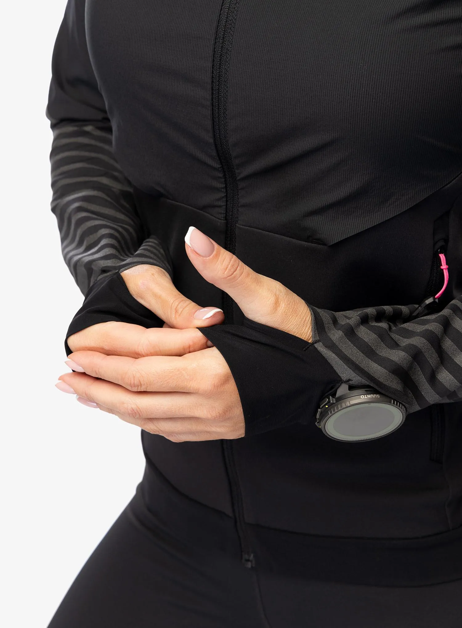 Ženska jakna za tek Dynafit Alpine Reflective Jacket - black out/pink glo