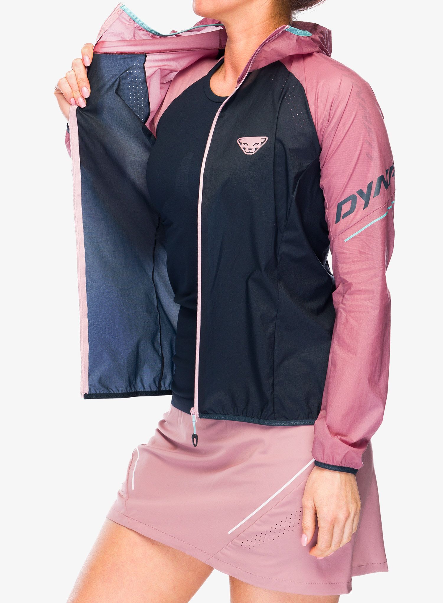Ženska jakna za tek Dynafit Alpine Wind 2 Jacket - mokarosa