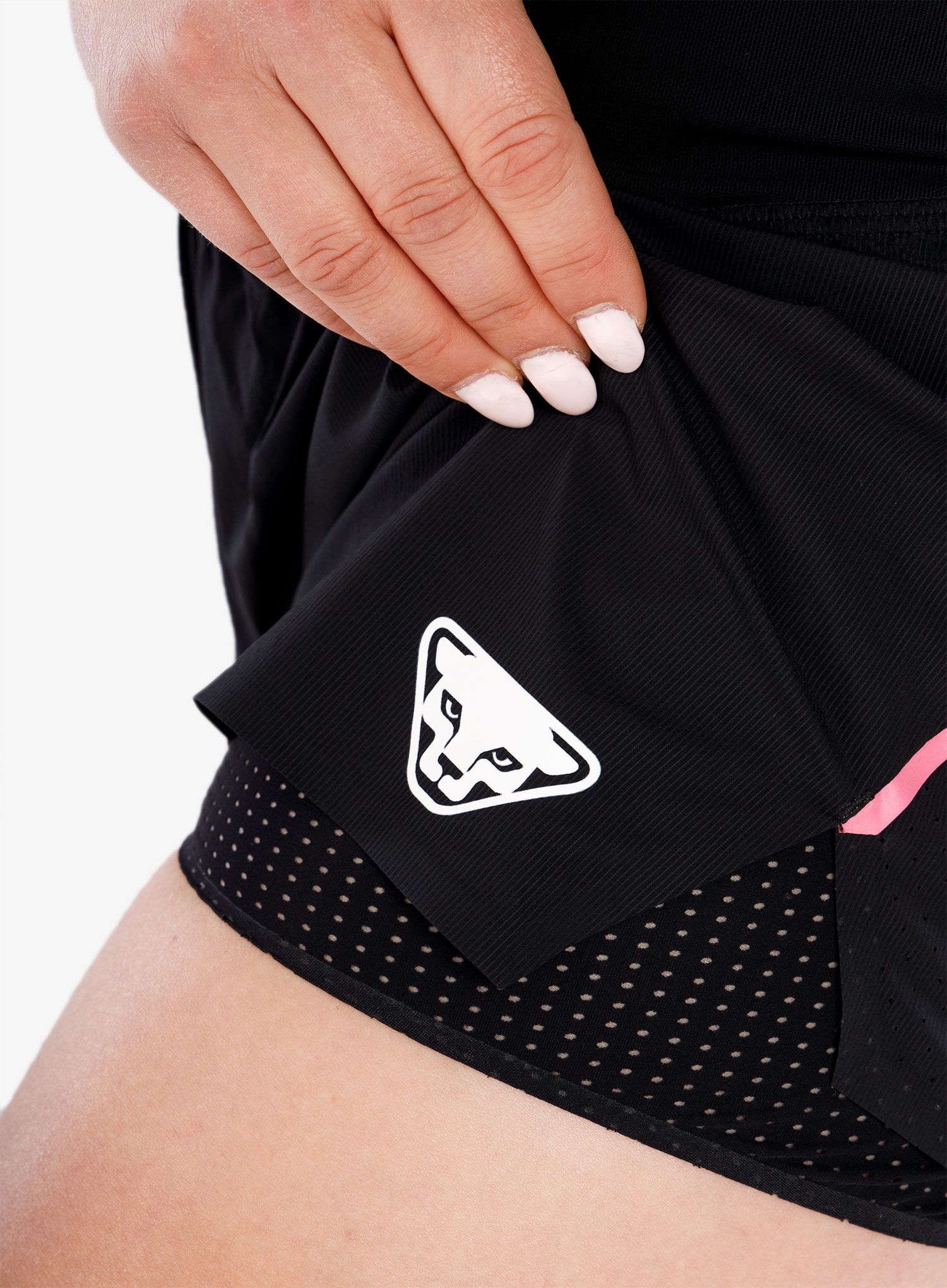 Ženske kratke hlače Dynafit DNA 2in1 Split Shorts - black out