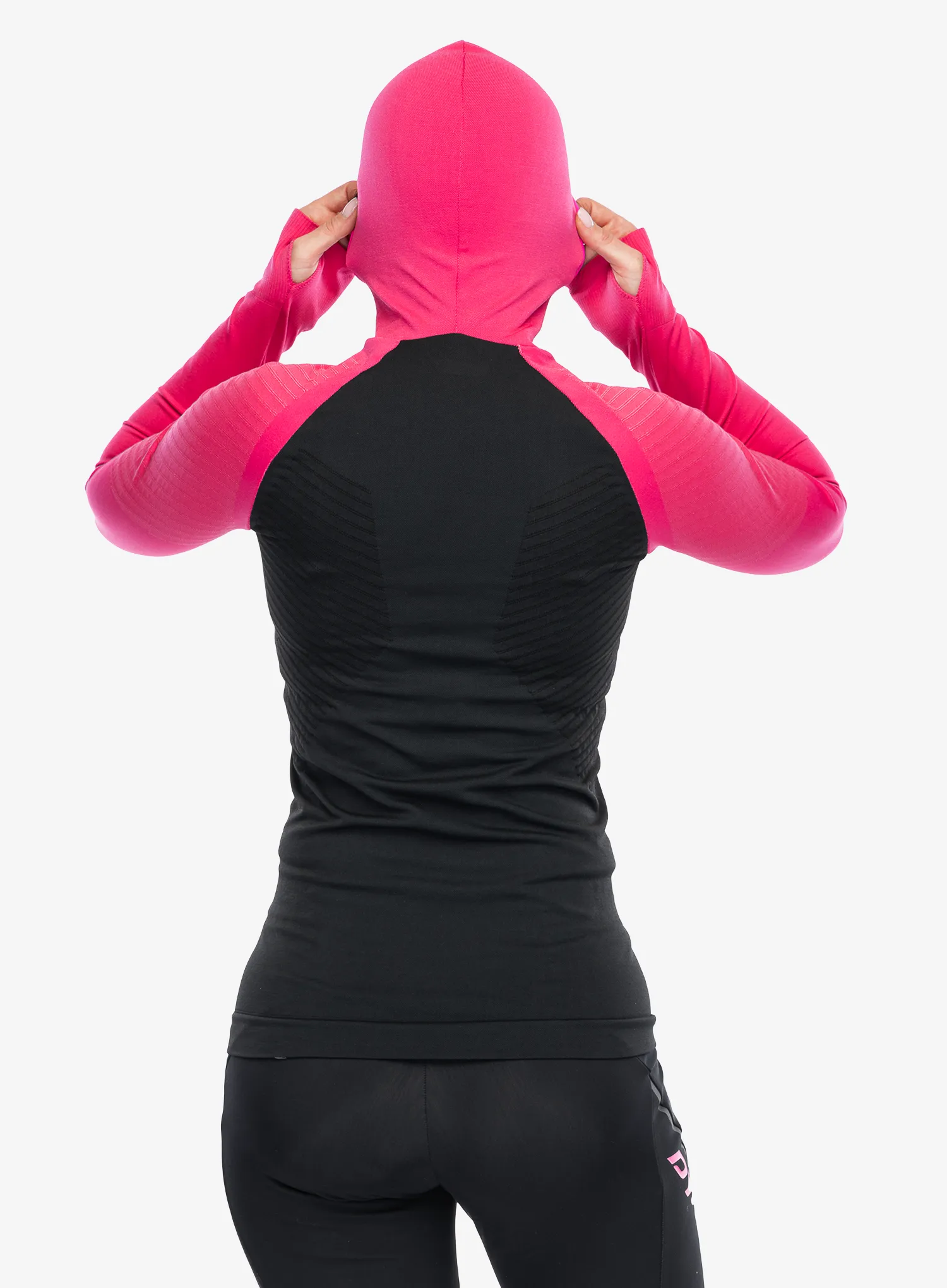 Ženska jopica Dynafit FT Dryarn Warm Hood - flamingo