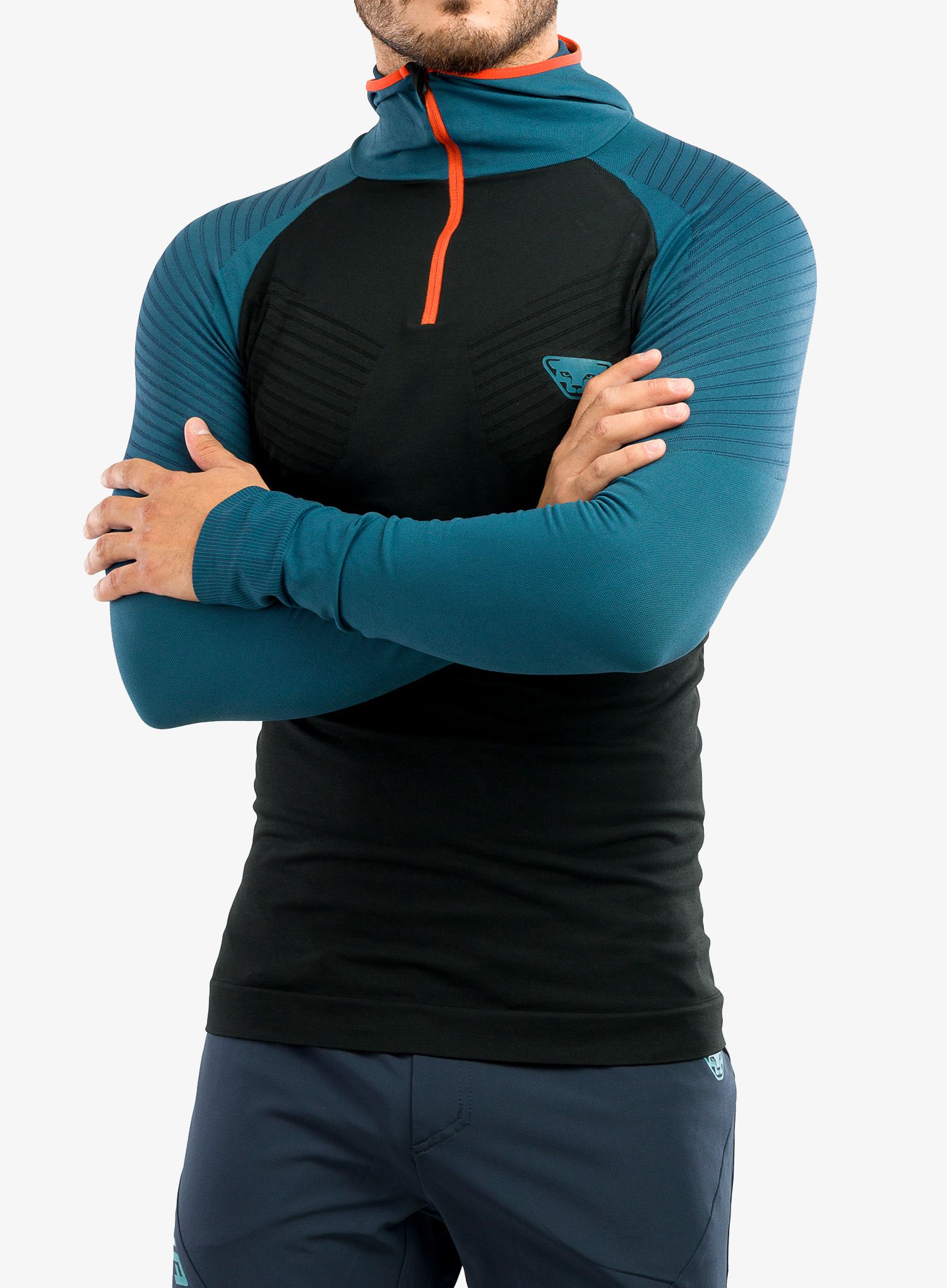 Termo flis jopa Dynafit FT Dryarn Warm Hoody - mallard blue