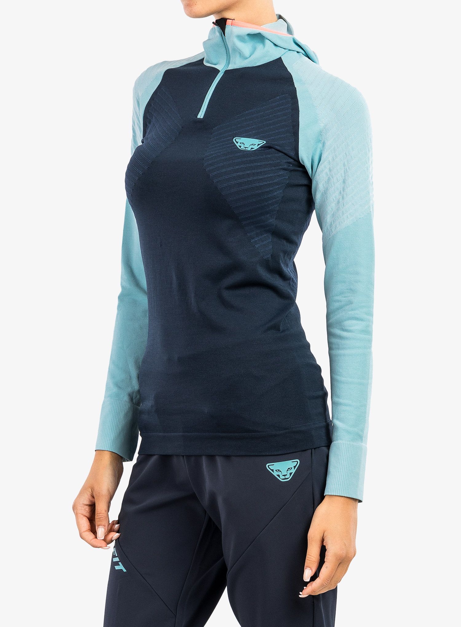 Ženska jopica Dynafit FT Dryarn Warm Hood - marine blue
