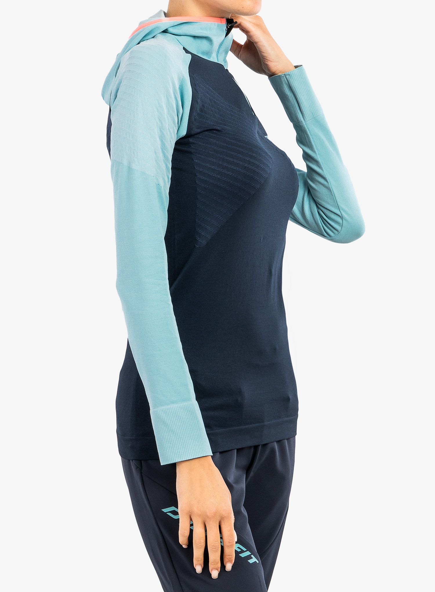 Ženska jopica Dynafit FT Dryarn Warm Hood - marine blue