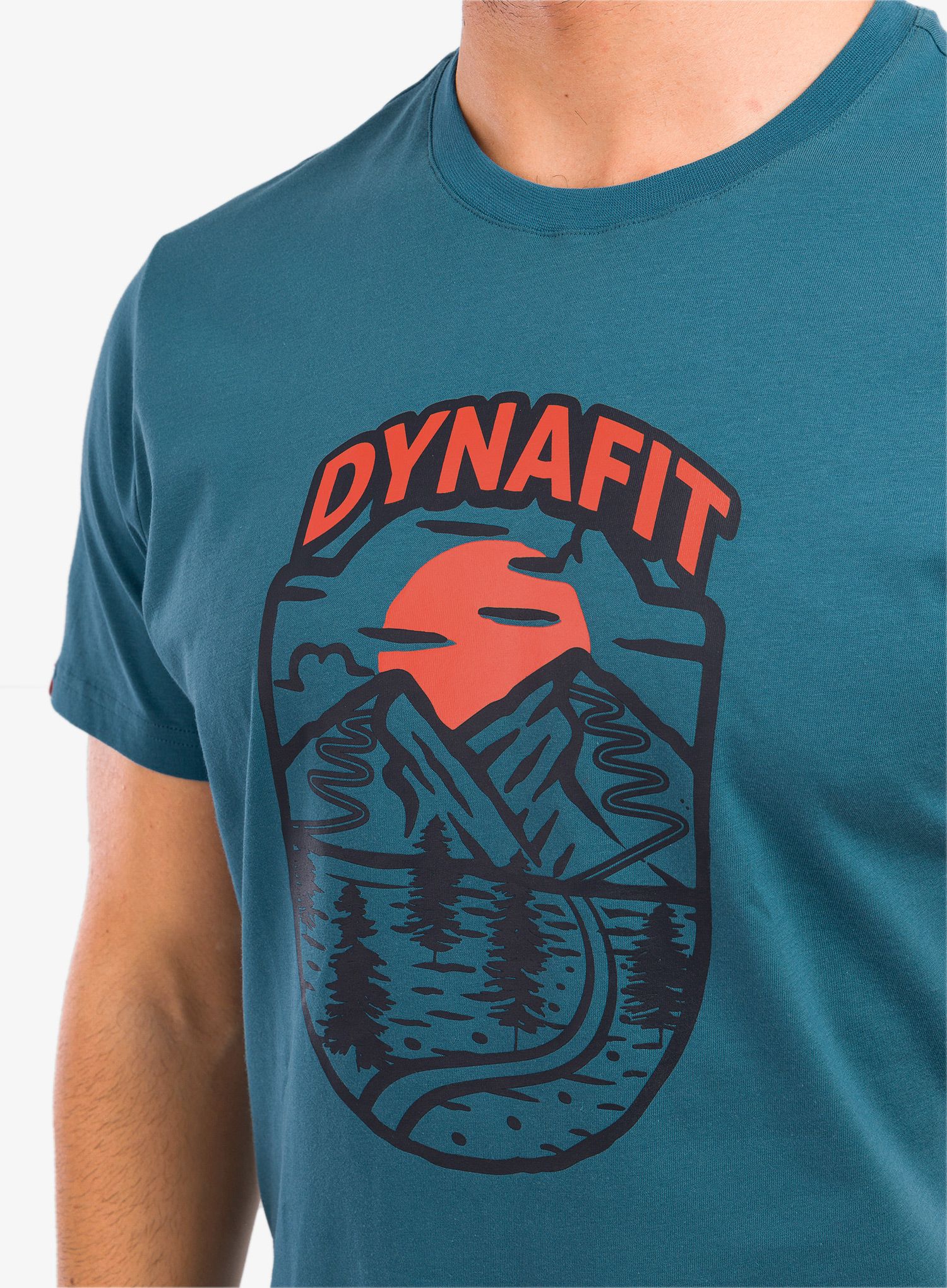 Bombažna majica Dynafit Graphic CO S/S Tee - mallard blue/horizon