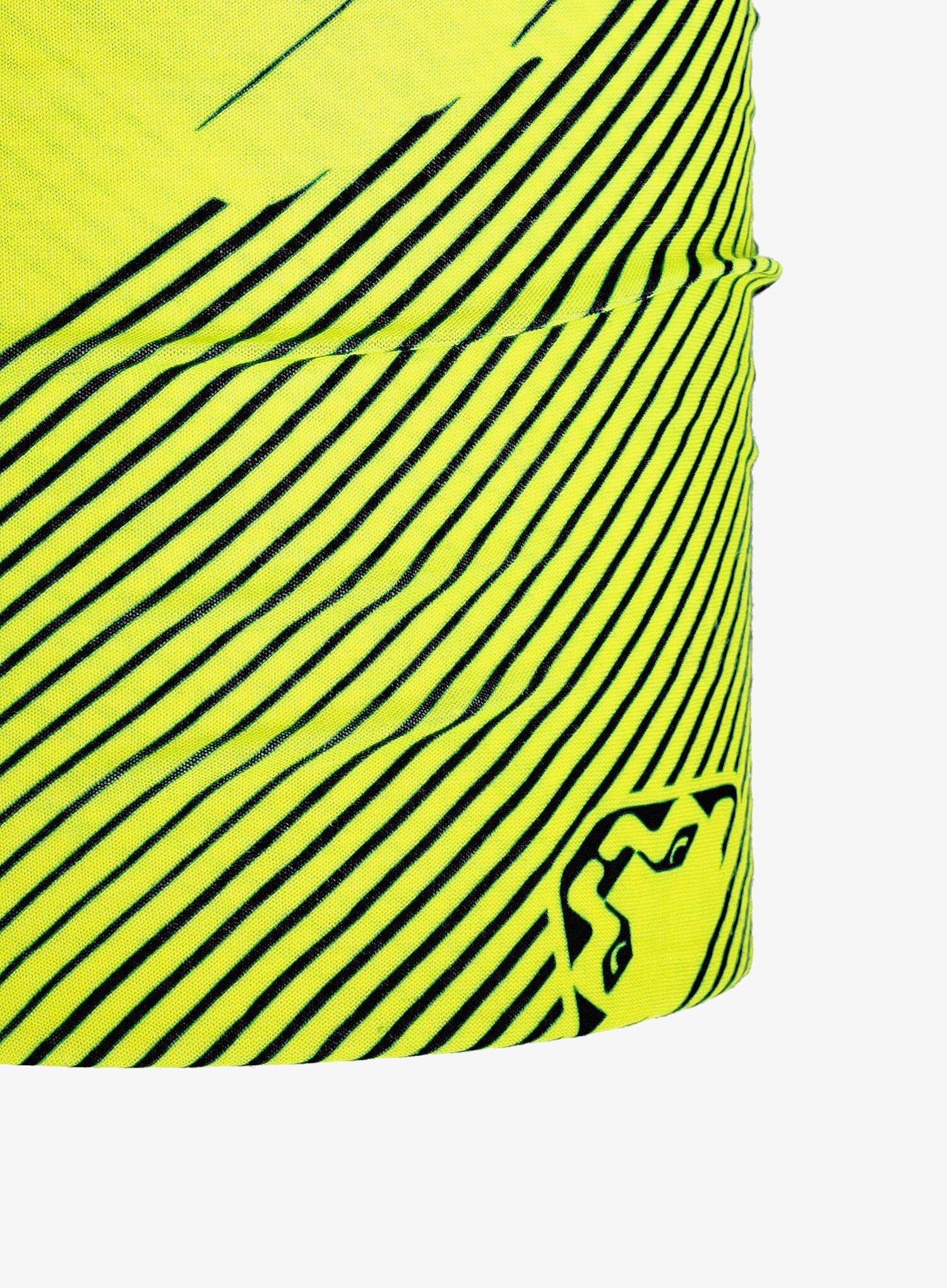 Večnamenska ruta Dynafit Logo Neck Gaiter - neon yellow/striped