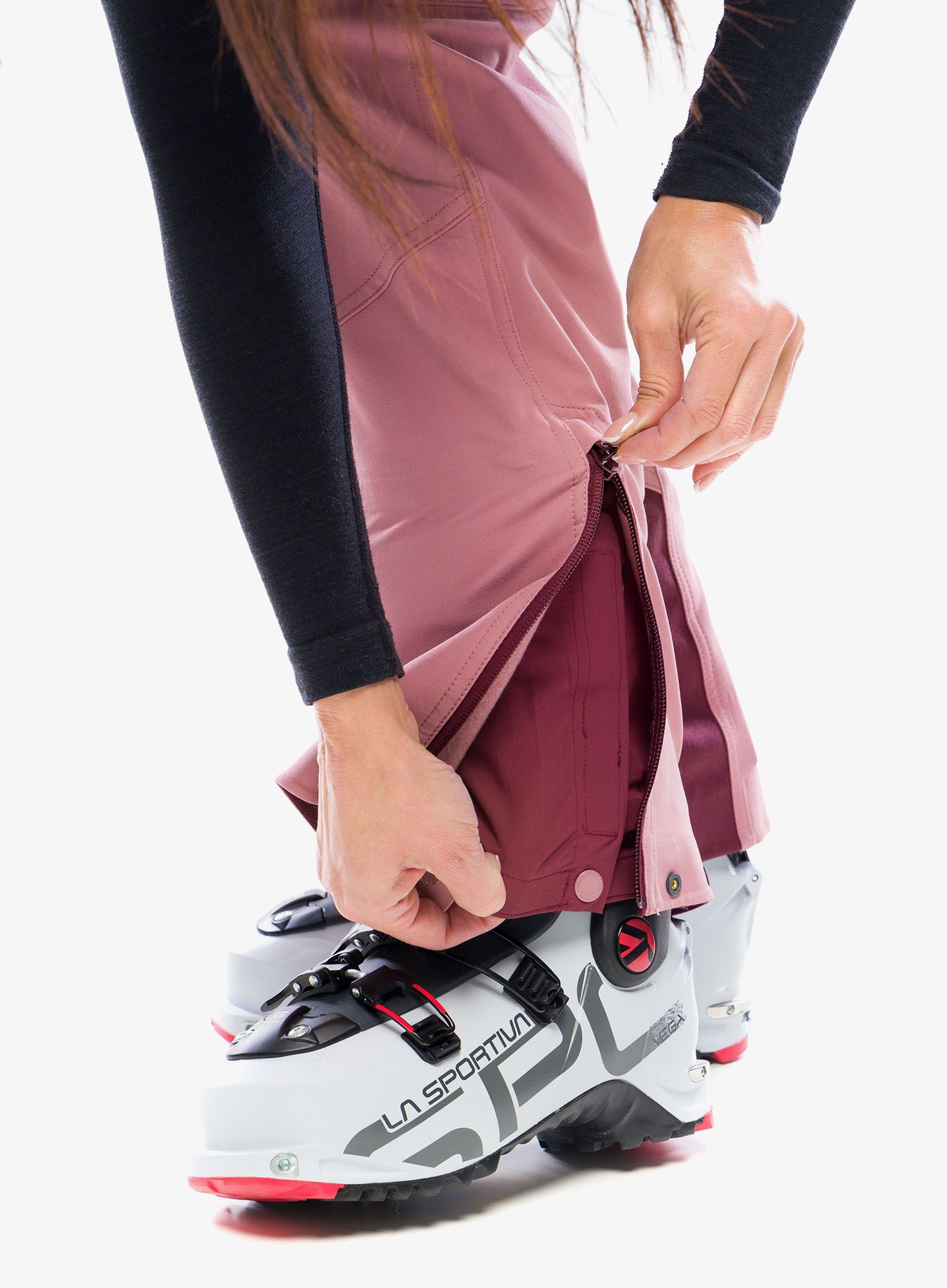 Ženske hlače za turno smučanje Dynafit Mercury 2 Dynastretch Pants - mokarosa