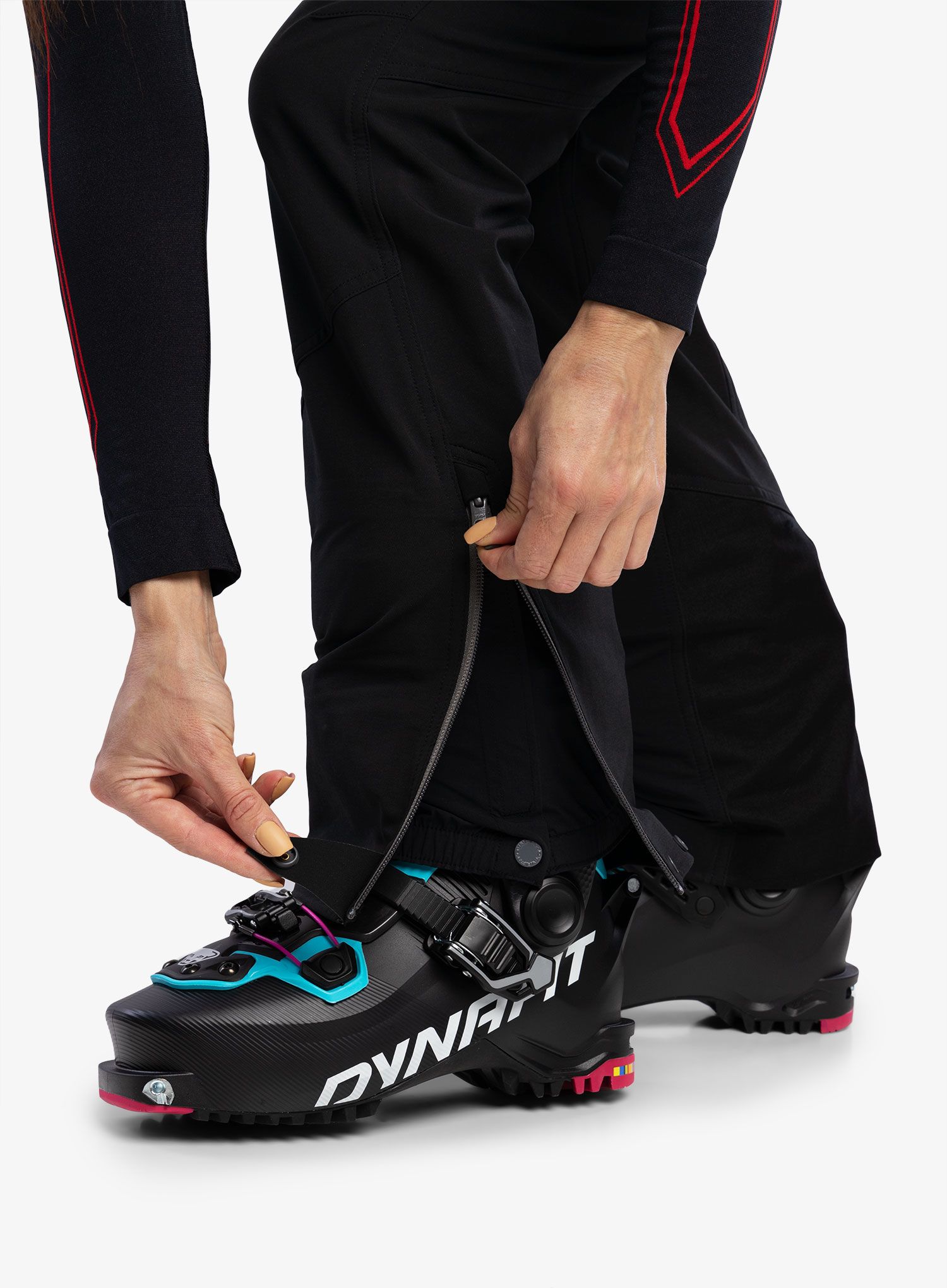 Ženske turno smučarske hlače Dynafit Mercury 2 Dynastretch Pants - black out