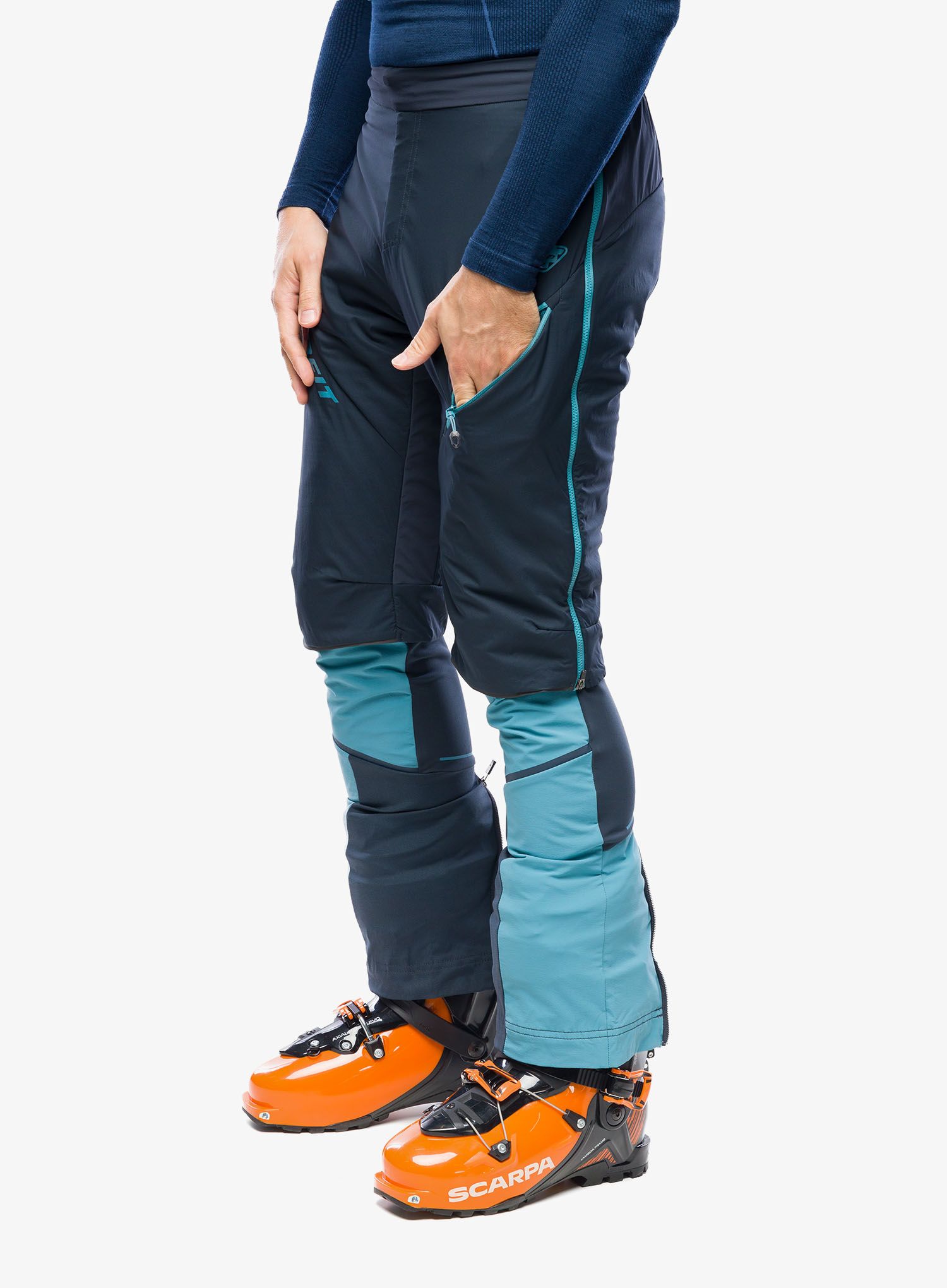 Podložene kratke hlače Dynafit Mezzalama PTC Alpha Overshort - blueberry/storm blue