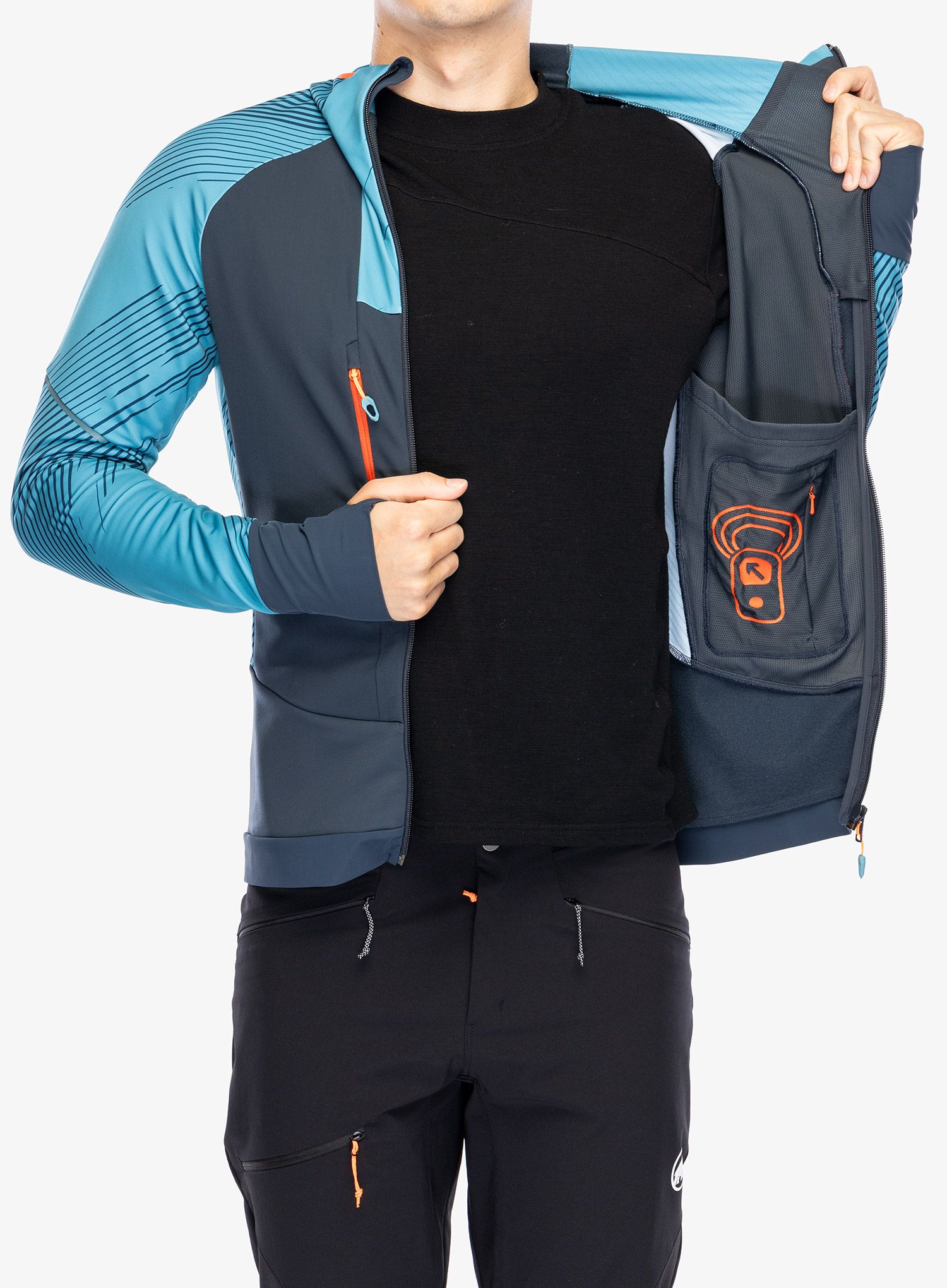 Jopica na zadrgo Dynafit Mezzalama Race 2 Jacket - blue