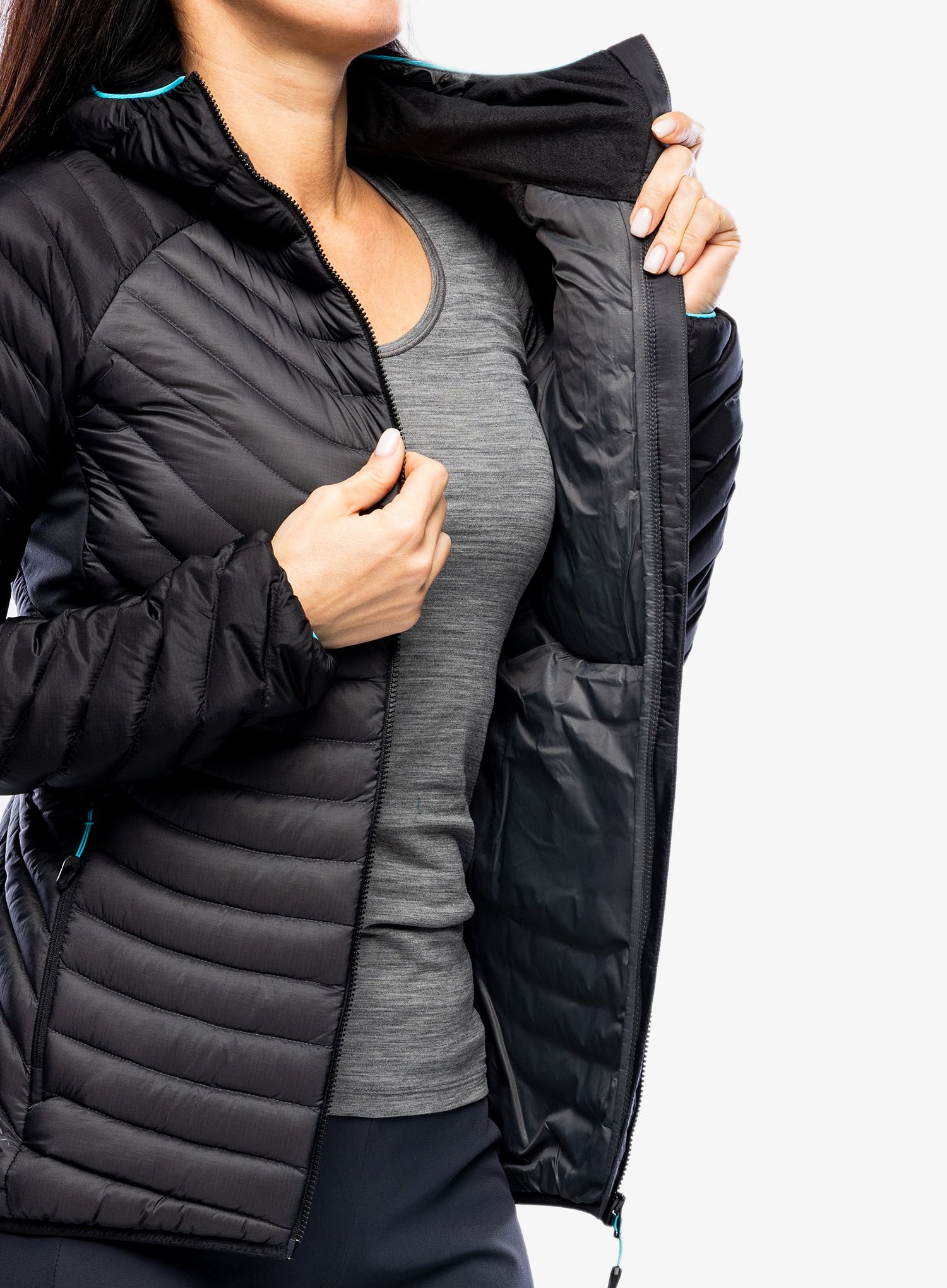 Ženska jakna Dynafit Radical Down Hooded Jacket - black out
